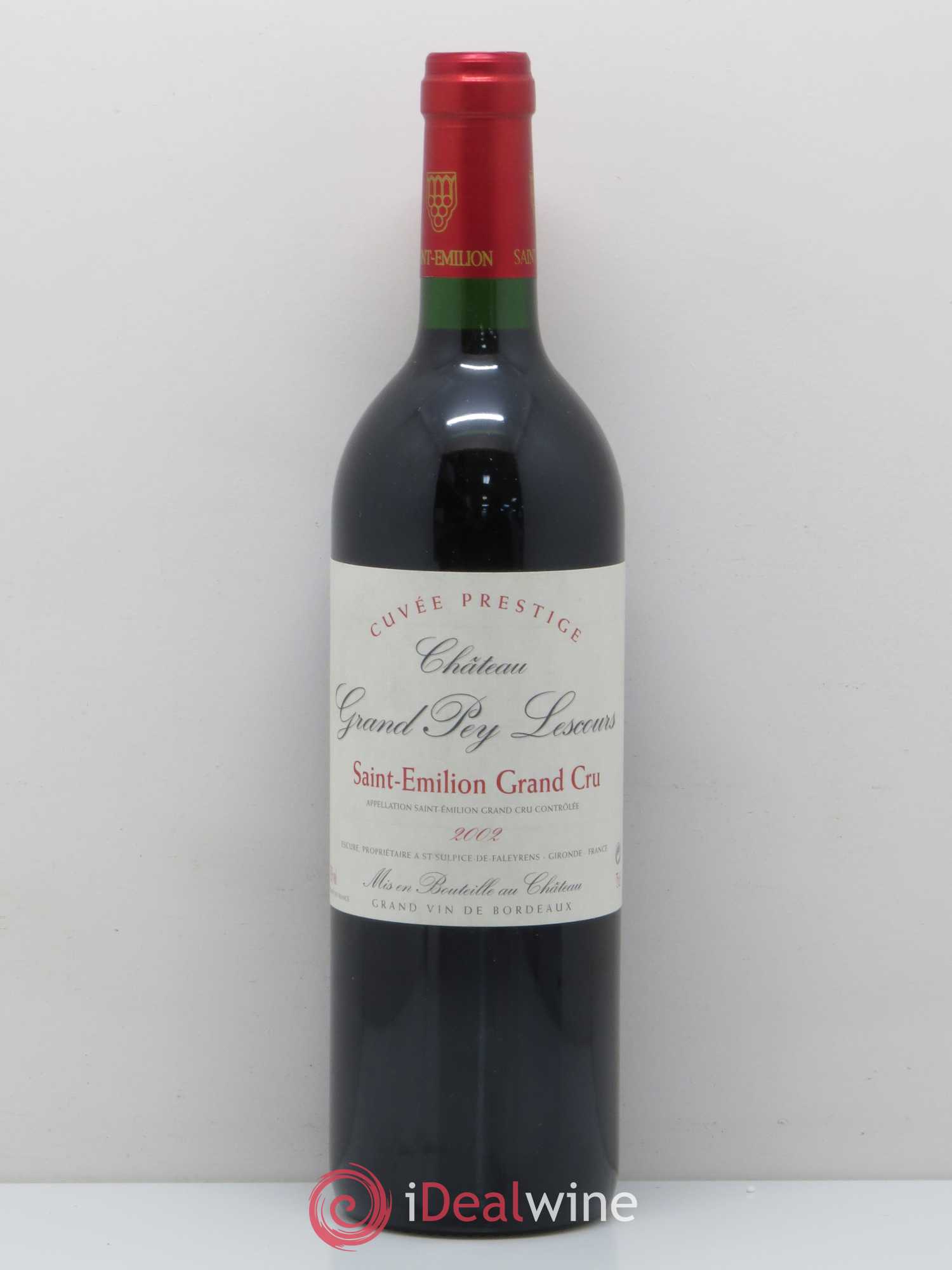 Saint-Émilion Château Grand Pey Lescours cuvée prestige 2002 - Lot of 1 bottle - 0