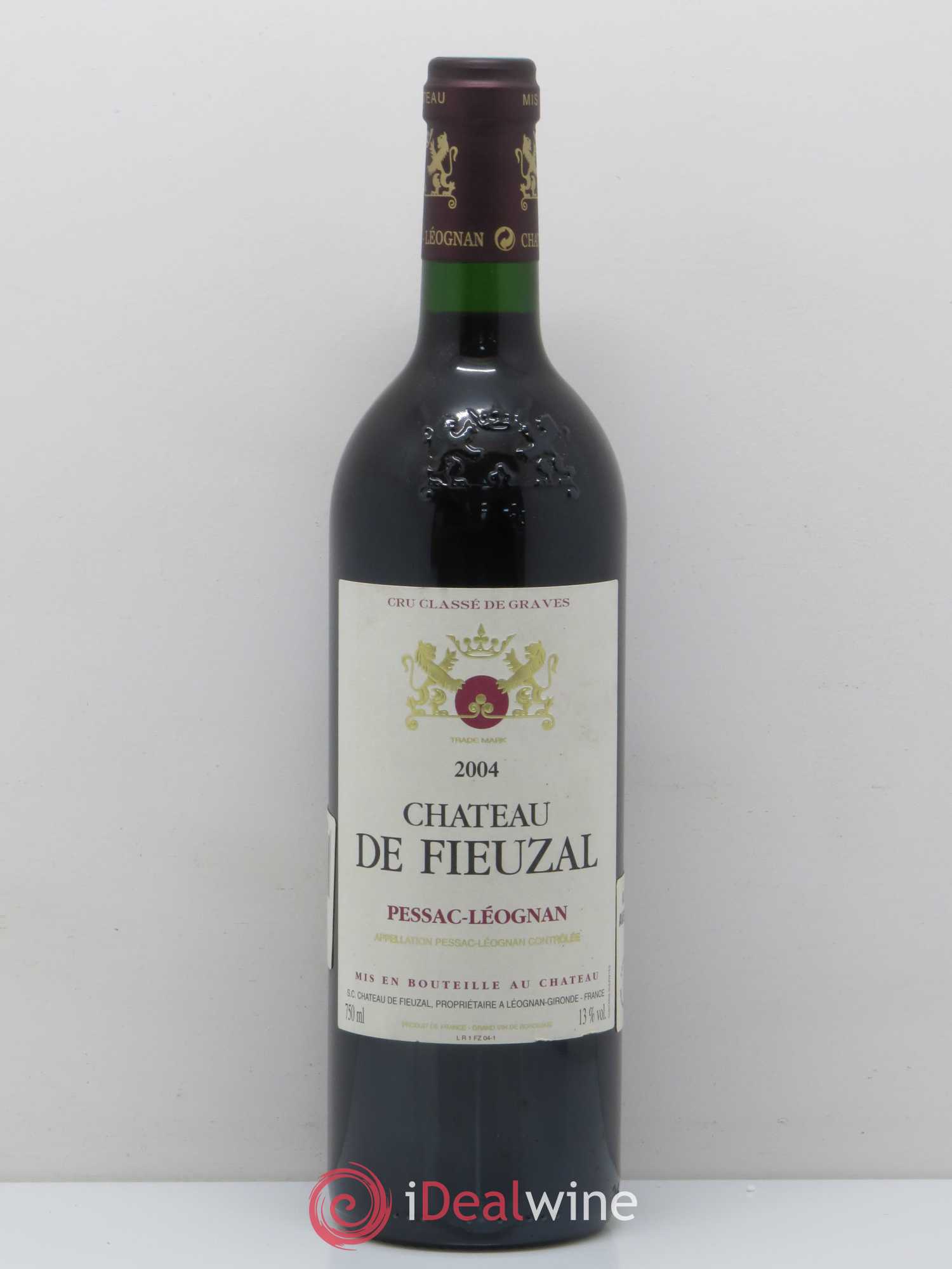 Château de Fieuzal Cru Classé de Graves 2004 - Lot de 1 bouteille - 0