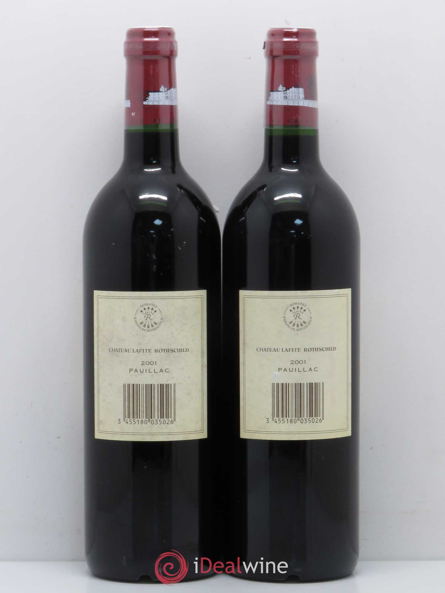 Château Lafite Rothschild 1er Grand Cru Classé 2001 - Lot de 2 bouteilles - 1
