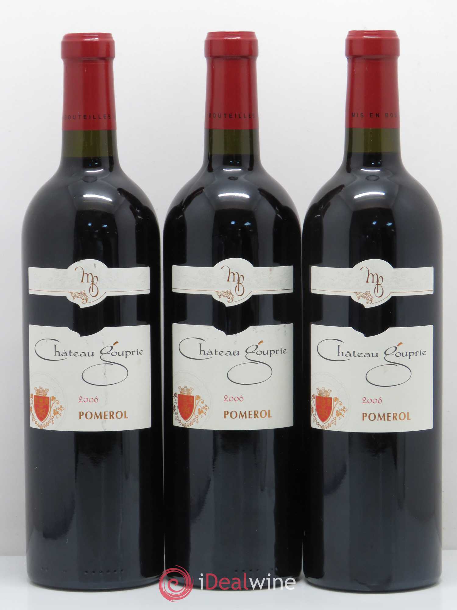 Pomerol Chateau Gouprie (sans prix de réserve) 2006 - Posten von 3 Flaschen - 0