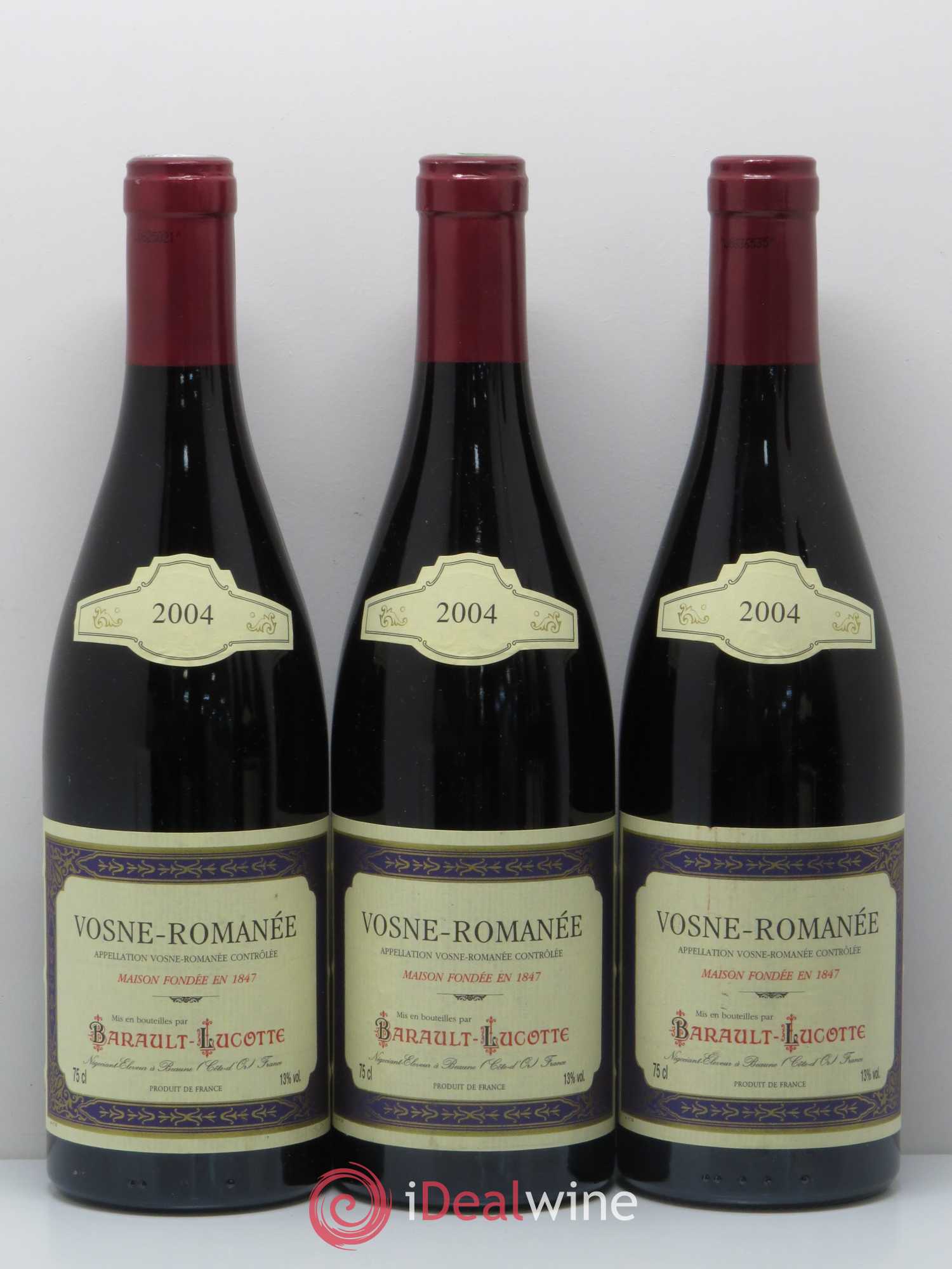 Vosne-Romanée Barault Lucotte 2004 - Posten von 3 Flaschen - 0