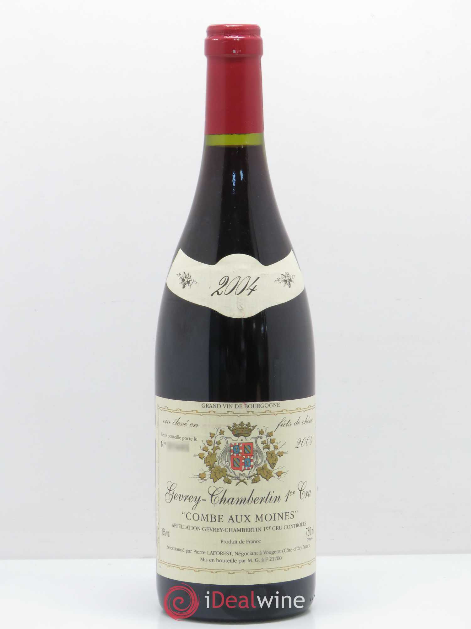 Gevrey-Chambertin 1er Cru Combe aux Moines Domaine Pierre Laforest 2004 - Posten von 1 Flasche - 0