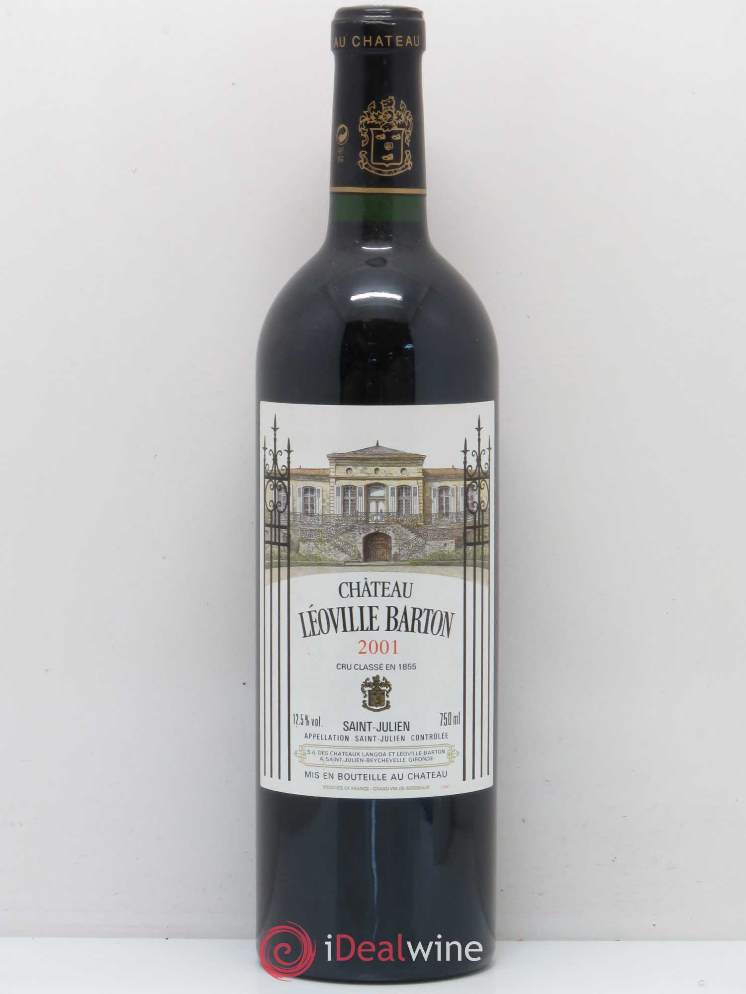 Château Léoville Barton 2ème Grand Cru Classé 2001 - Lot de 1 bouteille - 0