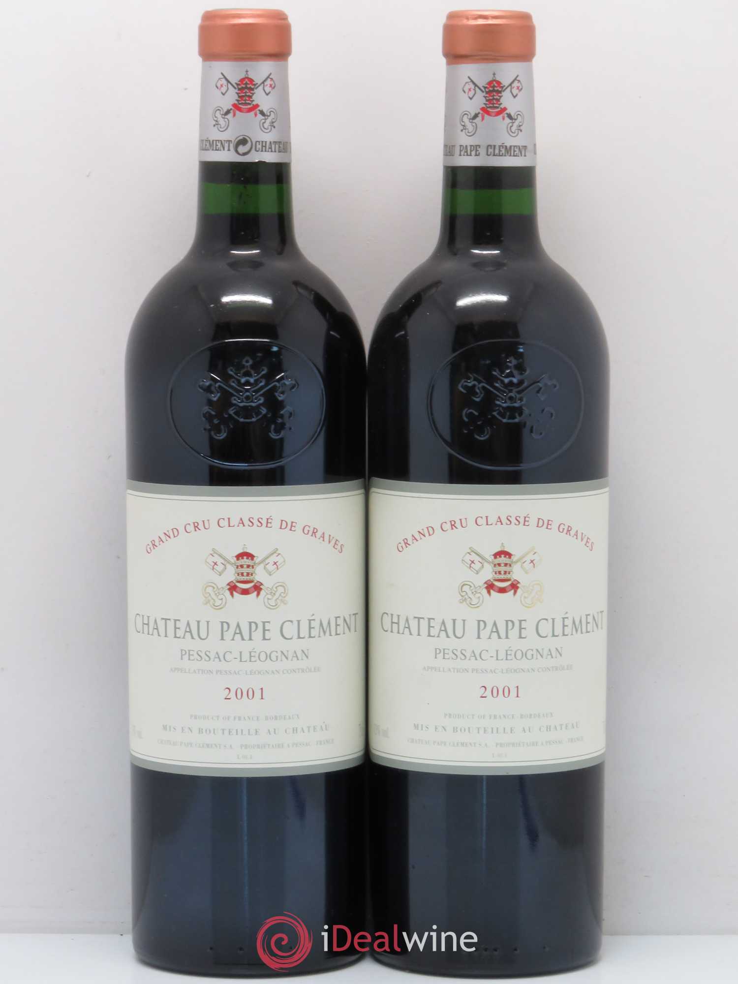 Château Pape Clément Cru Classé de Graves 2001 - Lot de 2 bouteilles - 0