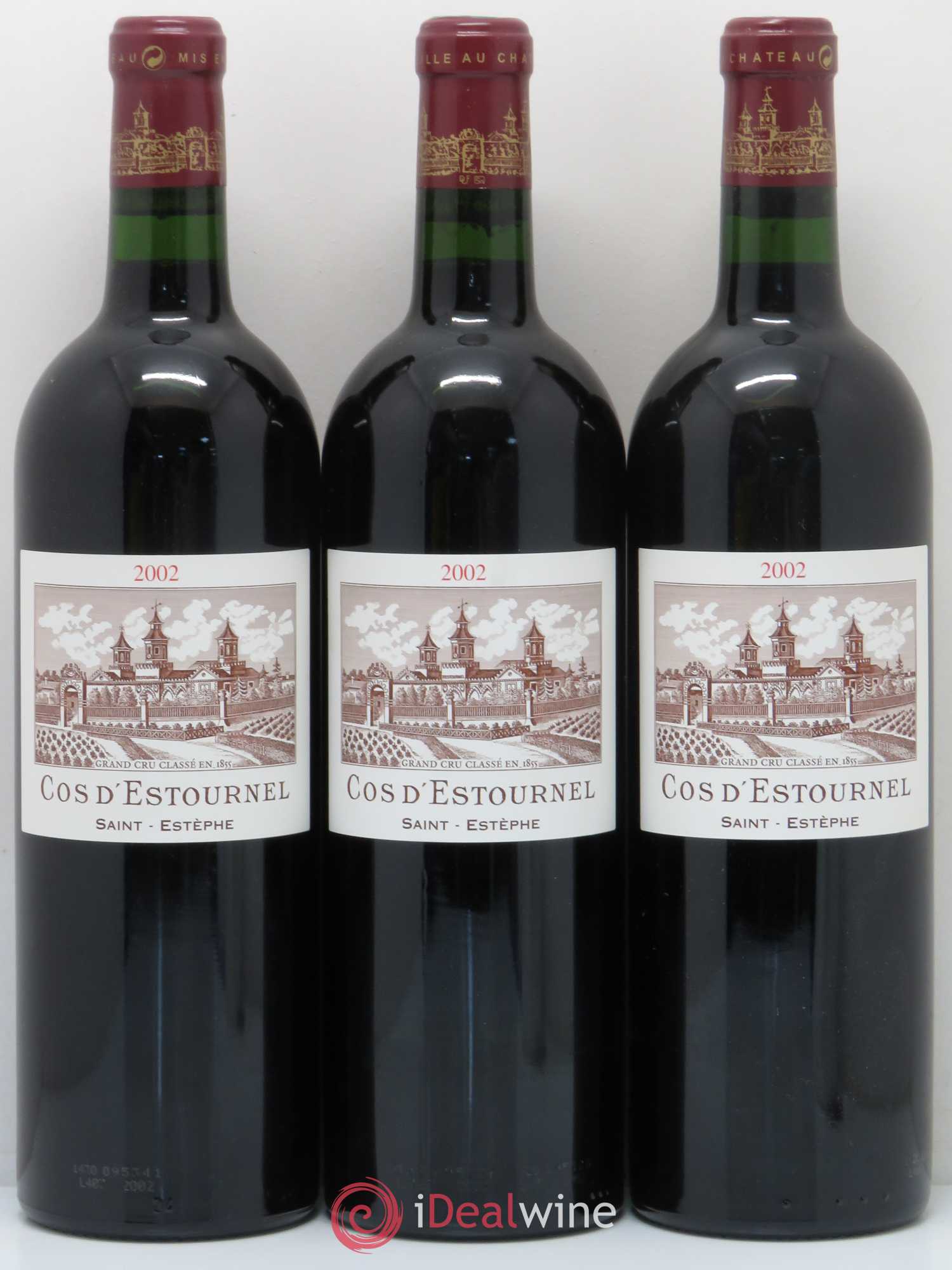Cos d'Estournel 2ème Grand Cru Classé 2002 - Lot de 3 bouteilles - 0