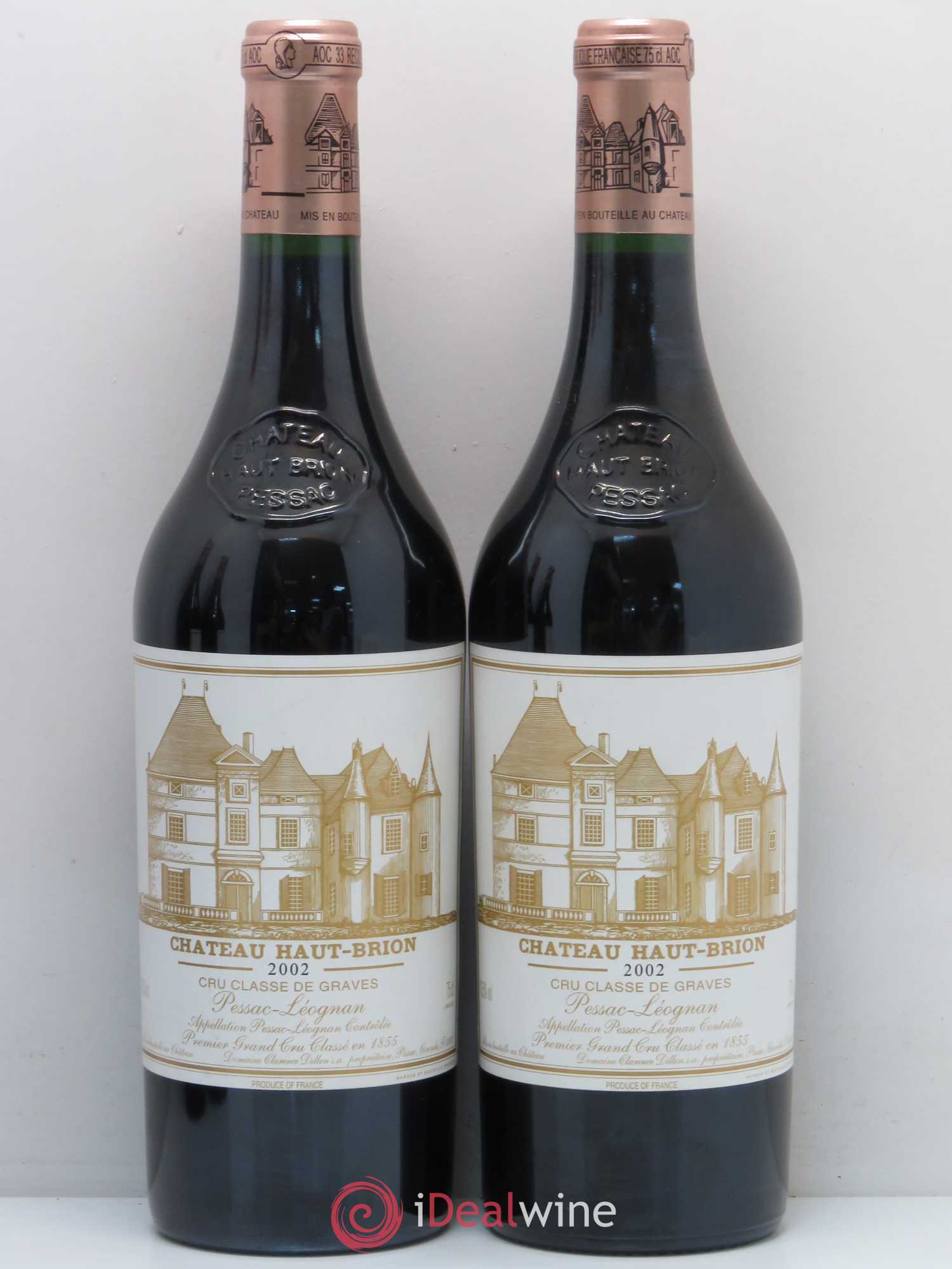 Château Haut Brion 1er Grand Cru Classé 2002 - Lot de 4 bouteilles - 1