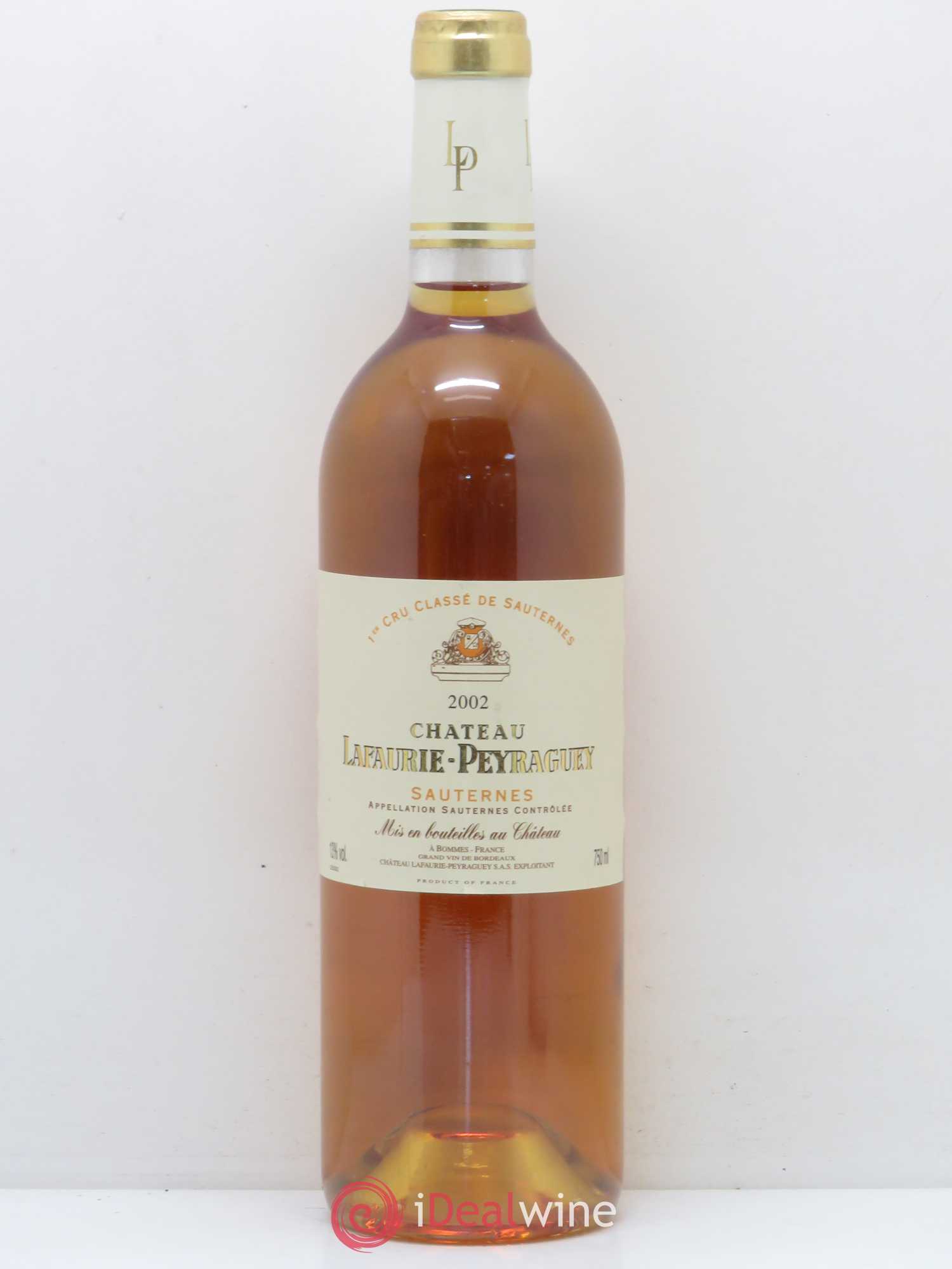 Château Lafaurie-Peyraguey 1er Grand Cru Classé 2002 - Lotto di 1 bottiglia - 0