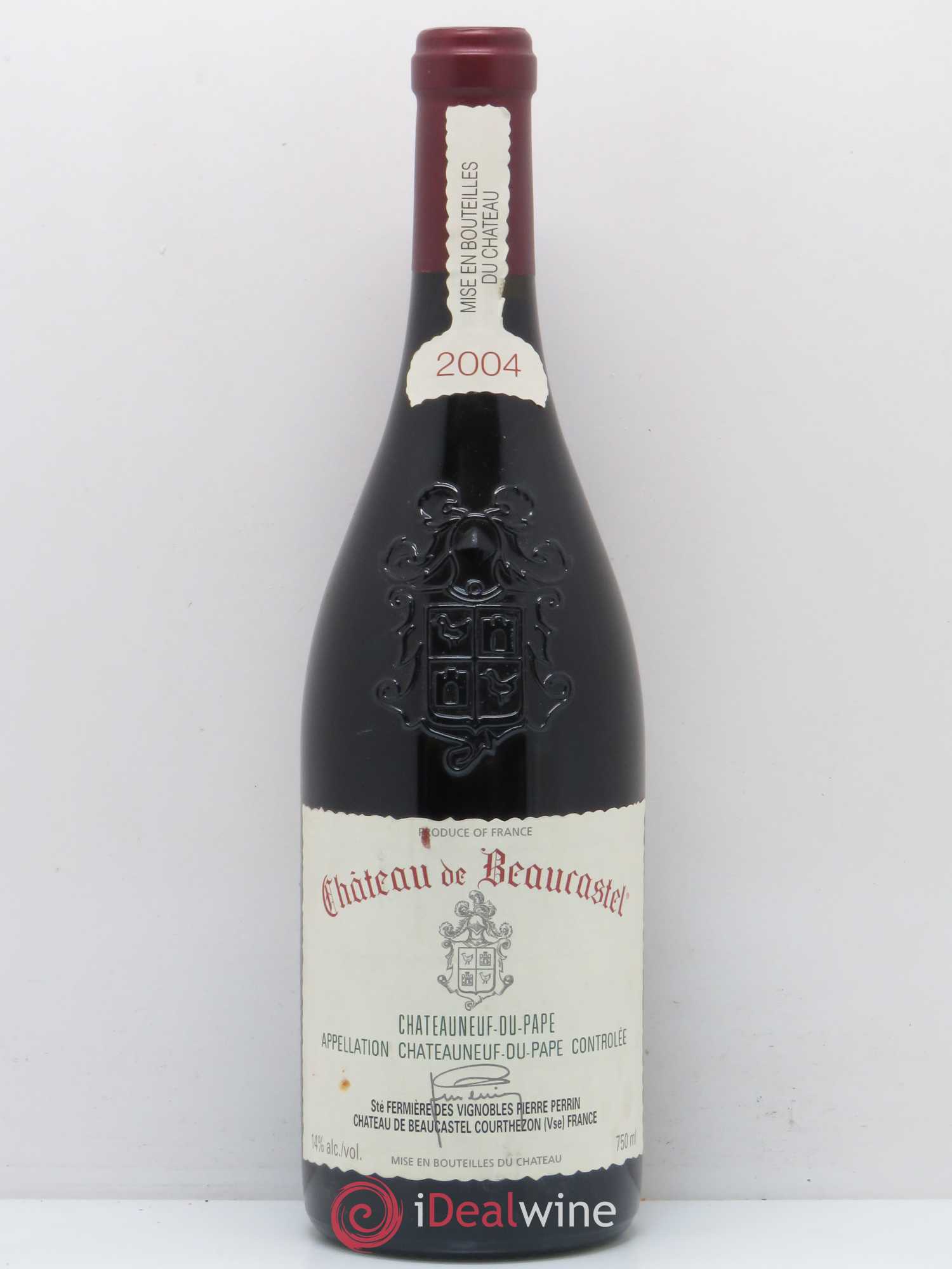 Châteauneuf-du-Pape Château de Beaucastel Famille Perrin 2004 - Lot de 1 bouteille - 0