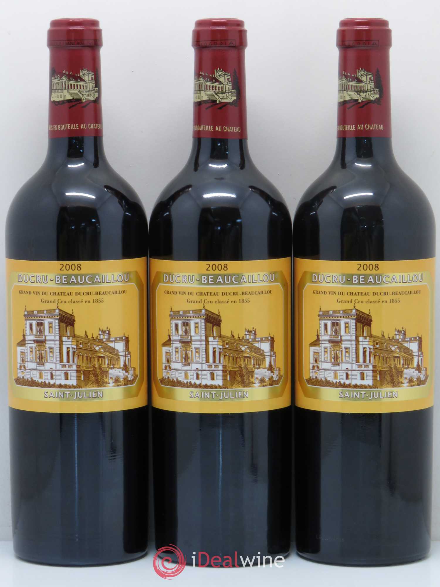 Château Ducru Beaucaillou 2ème Grand Cru Classé 2008 - Lot de 3 bouteilles - 0