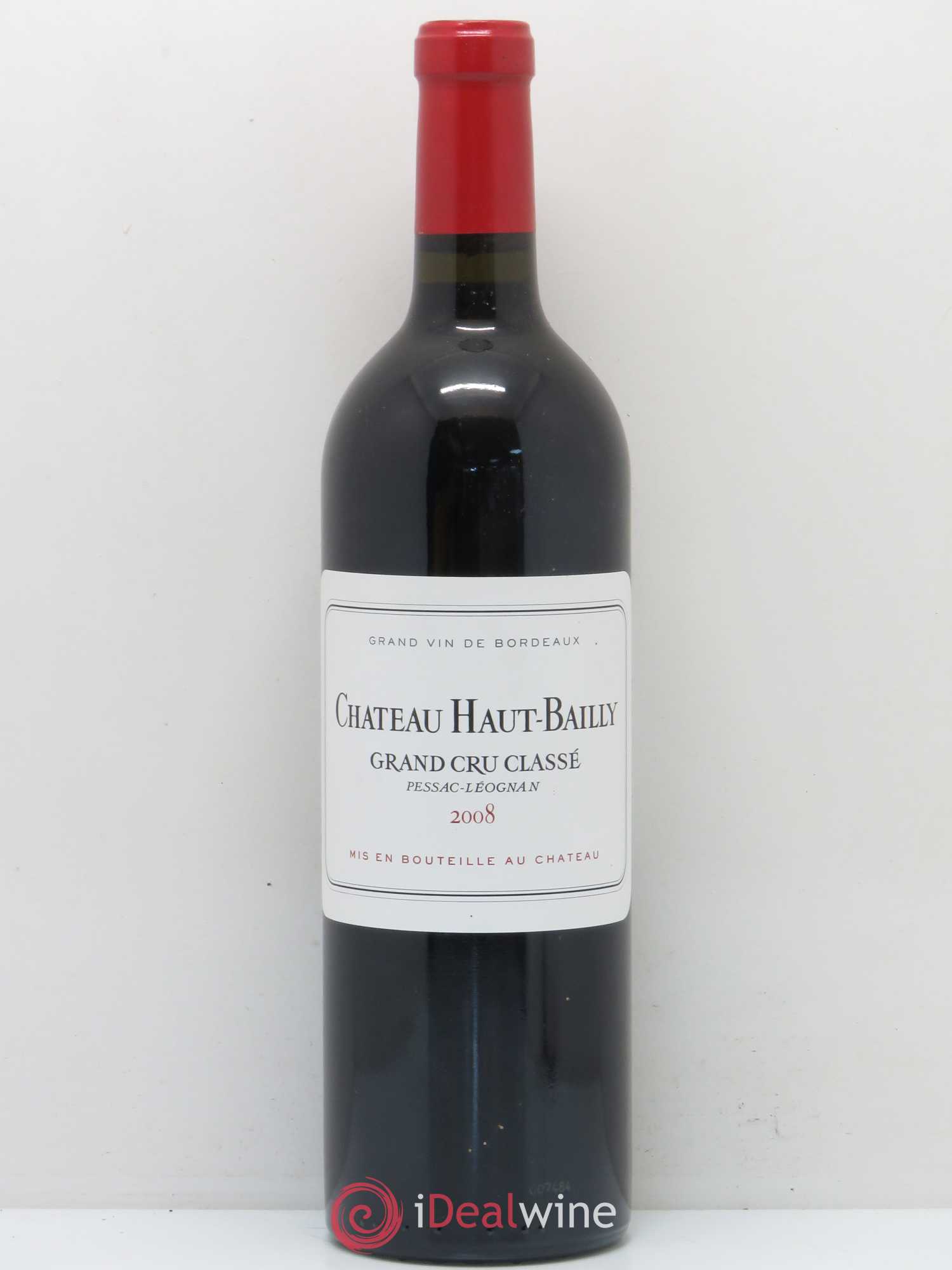 Château Haut-Bailly Cru Classé de Graves 2008 - Lot de 1 bouteille - 0