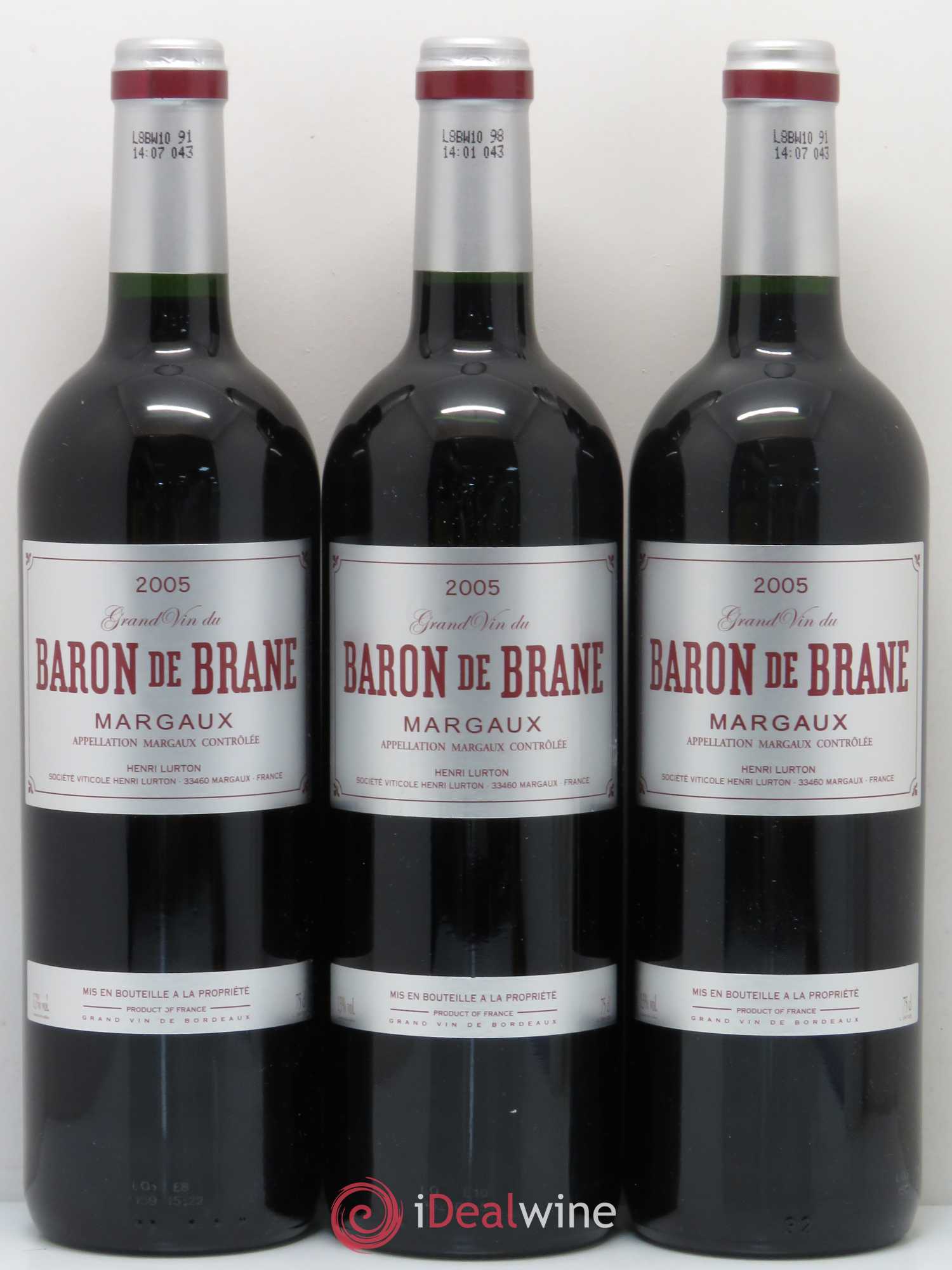 Baron de Brane Second Vin 2005 - Lot de 6 bouteilles - 2