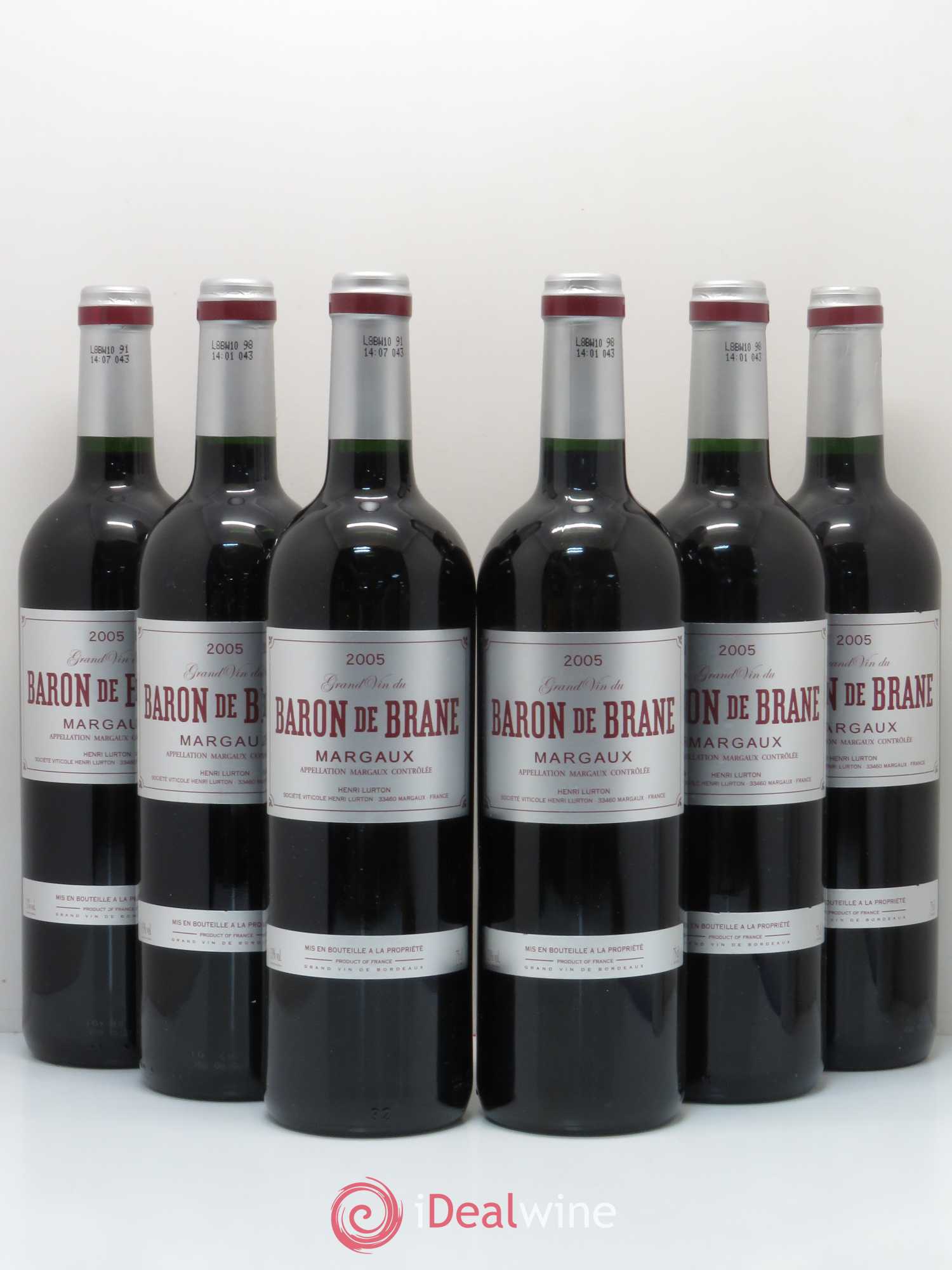 Baron de Brane Second Vin 2005 - Lot de 6 bouteilles - 0