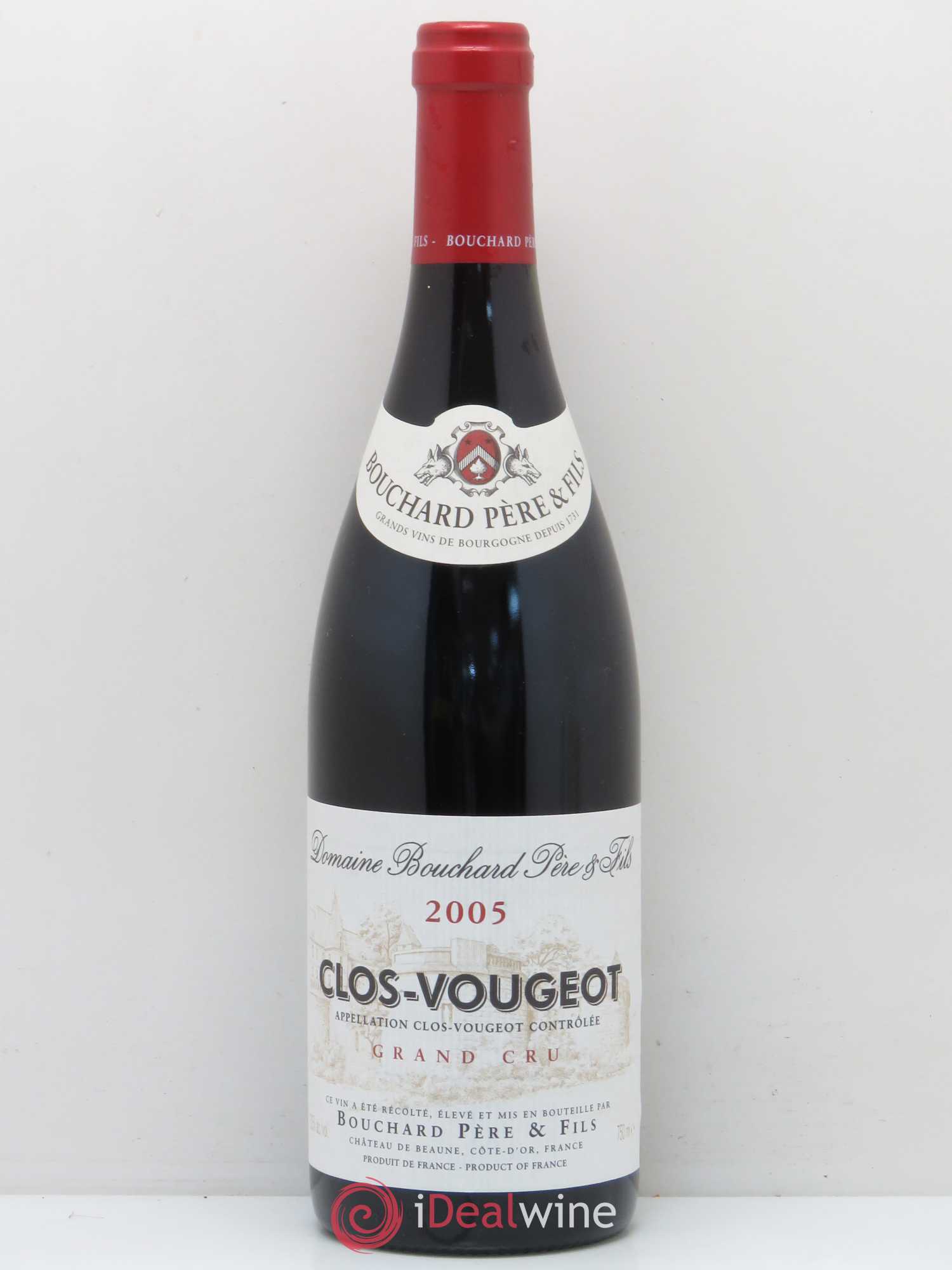 Clos de Vougeot Grand Cru Bouchard Père & Fils 2005 - Lot de 1 bouteille - 0