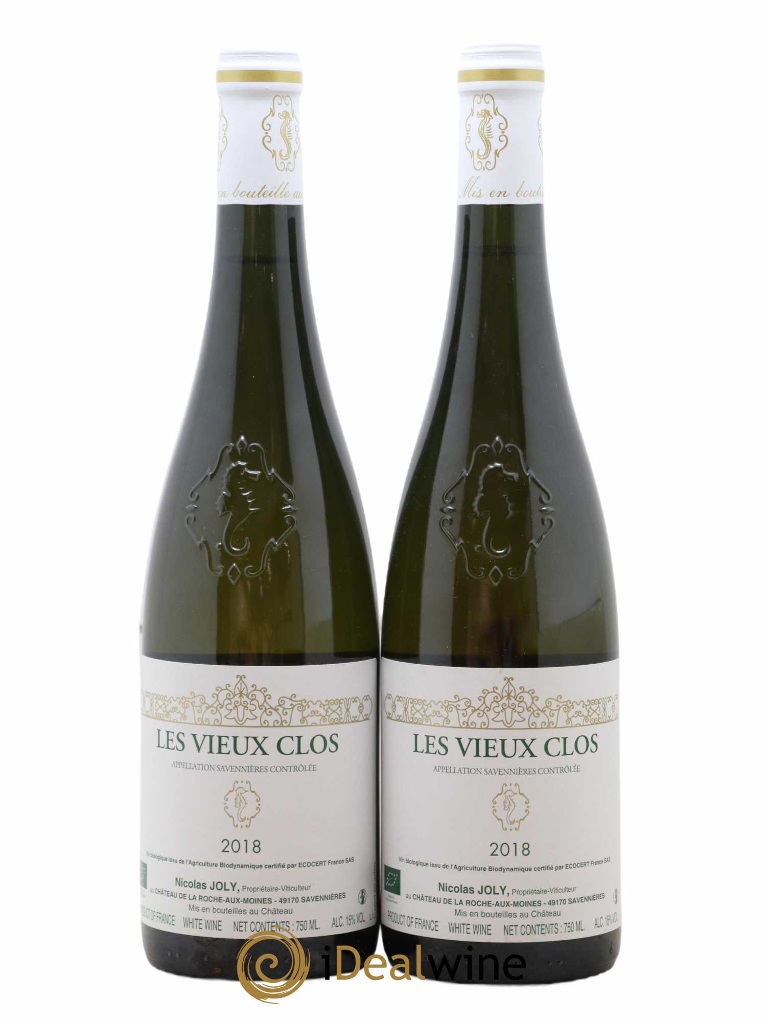 Savennières Les Vieux Clos Vignobles de la Coulée de Serrant - Nicolas Joly 2018 - Lot de 2 bouteilles - 0
