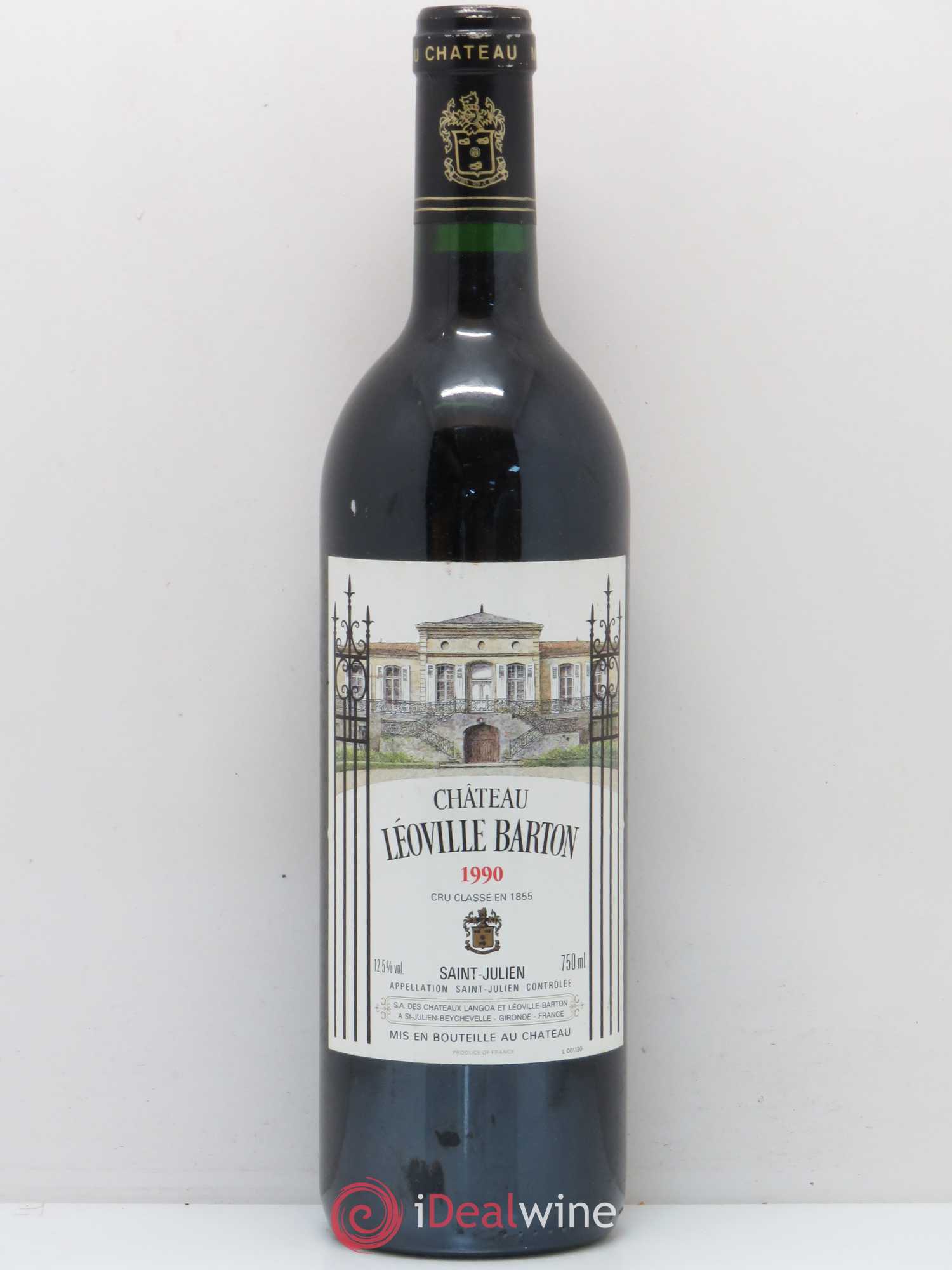 Château Léoville Barton 2ème Grand Cru Classé 1990 - Lot de 1 bouteille - 0