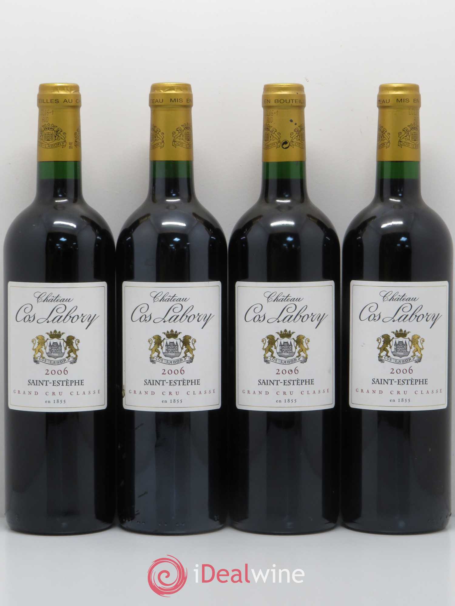 Château Cos Labory 5ème Grand Cru Classé 2006 - Lot de 4 bouteilles - 0