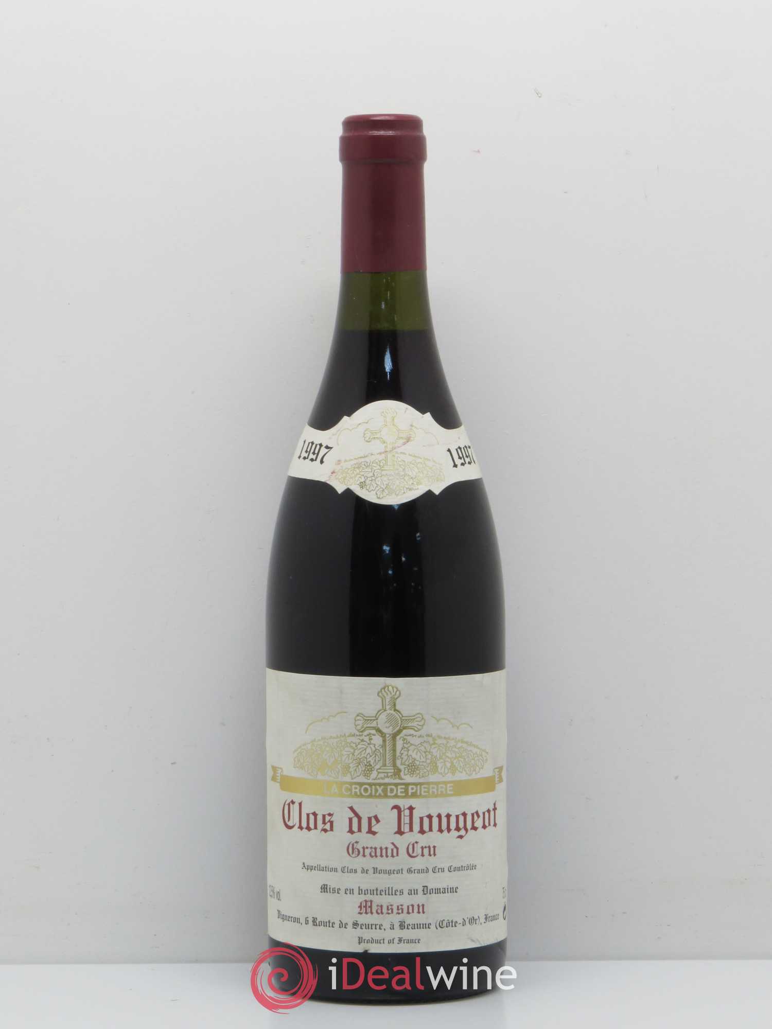 Clos de Vougeot Grand Cru Domaine Masson 1997 - Lot de 1 bouteille - 0
