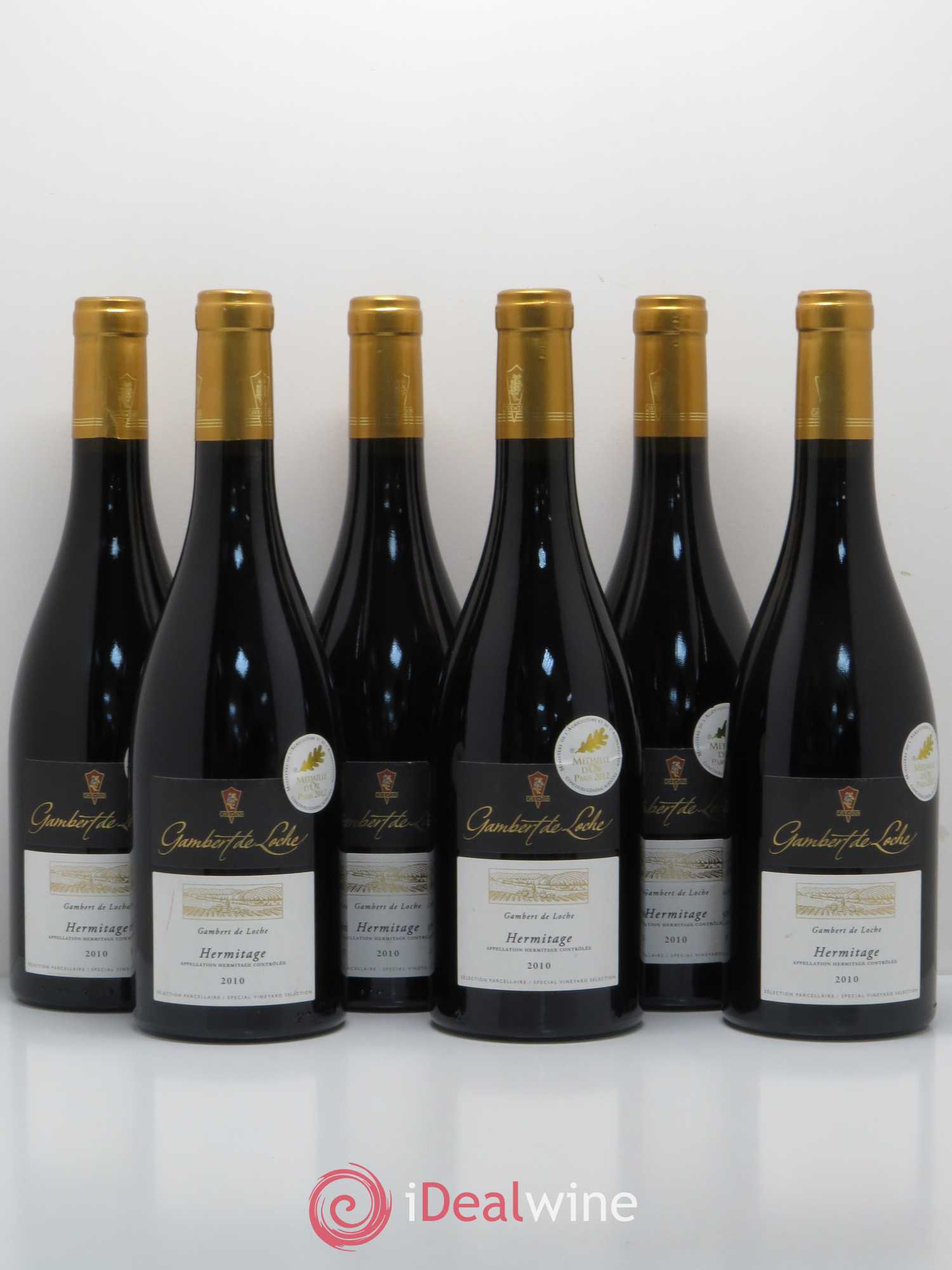 Hermitage Cave de Tain Gambert de Loche 2010 - Posten von 6 Flaschen - 0