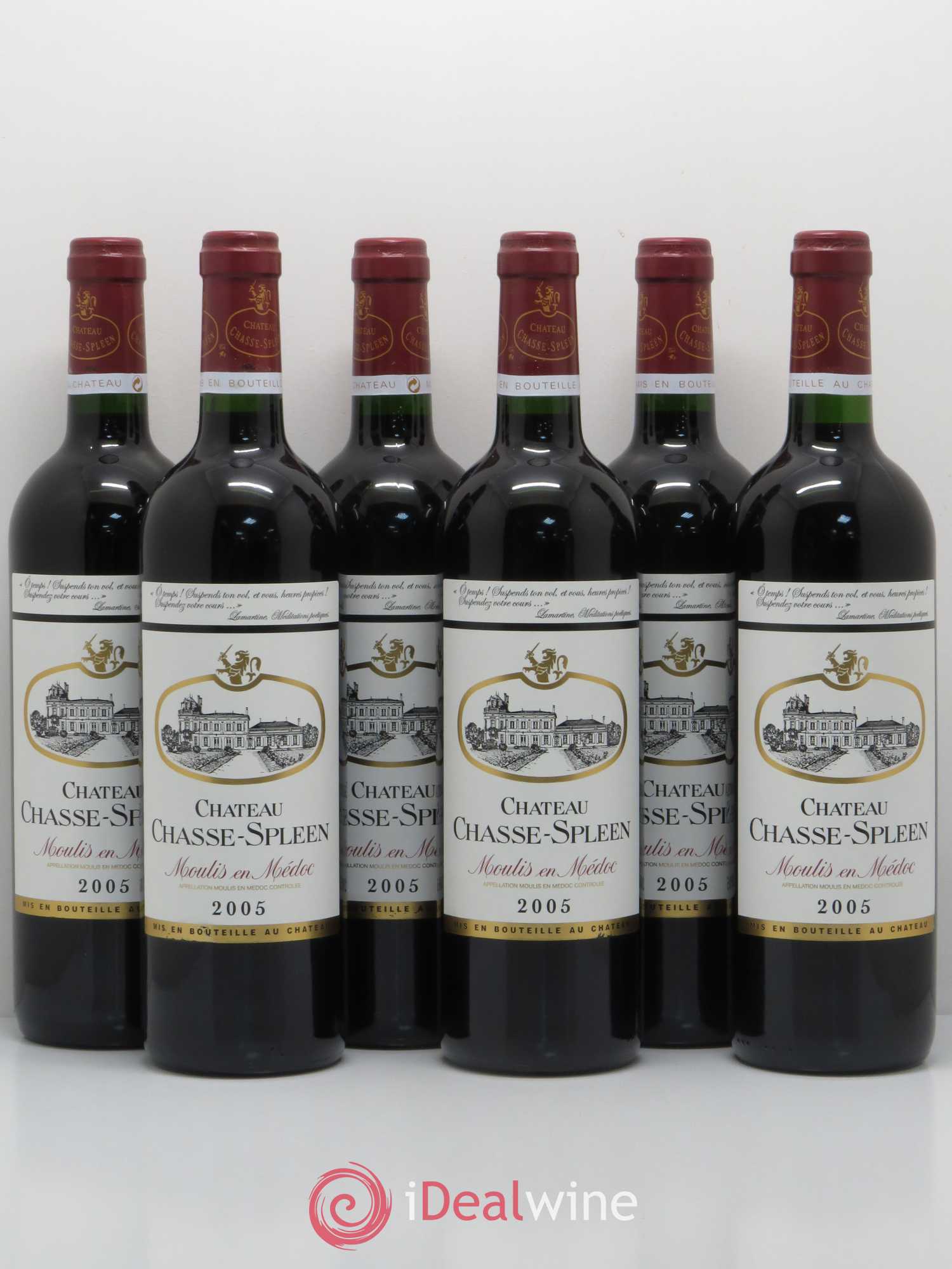 Château Chasse Spleen 2005 - Lot de 6 bouteilles - 0