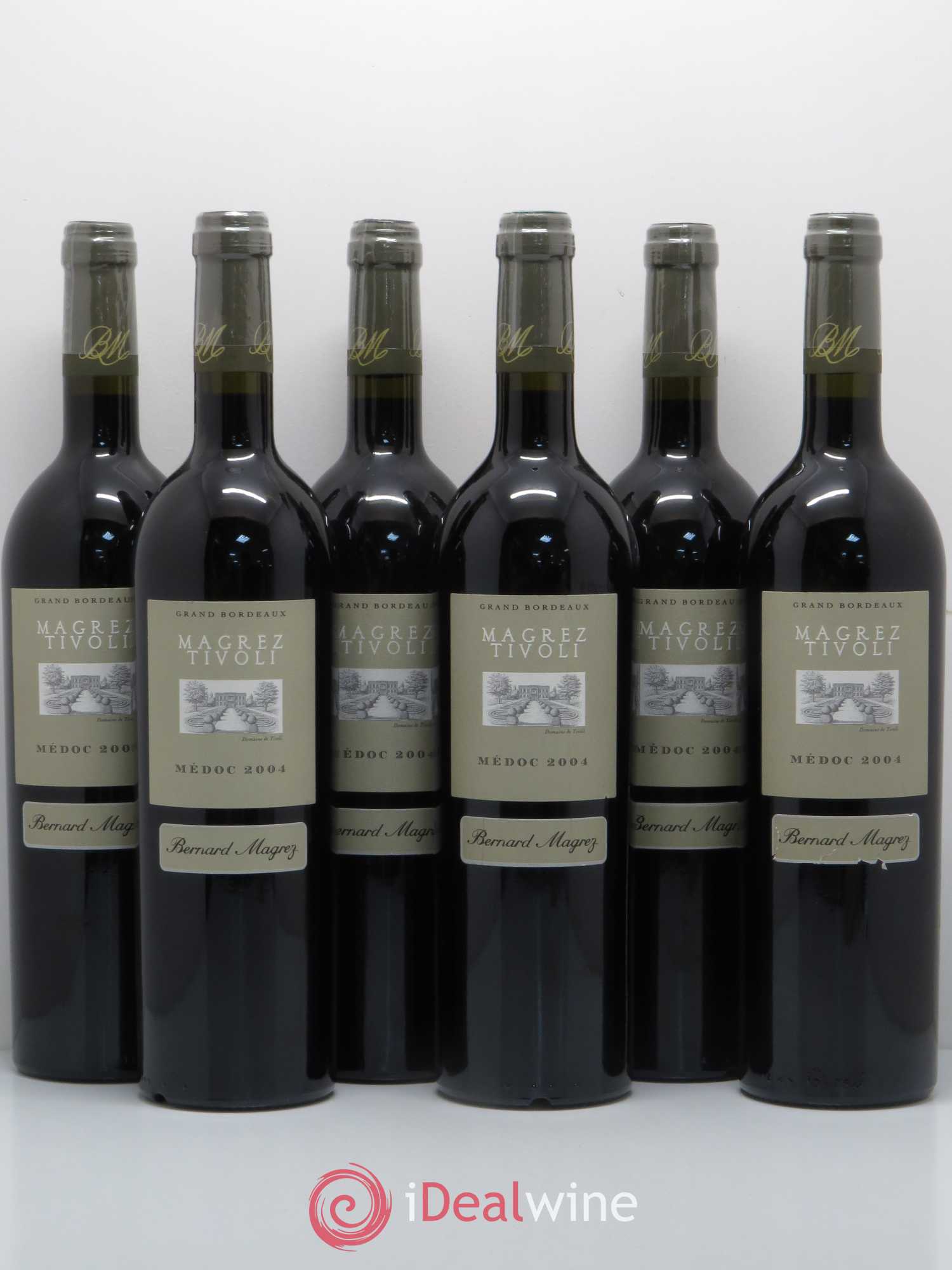Médoc Magrez Tivoli Domaine Bernard Magrez 2004 - Posten von 6 Flaschen - 0