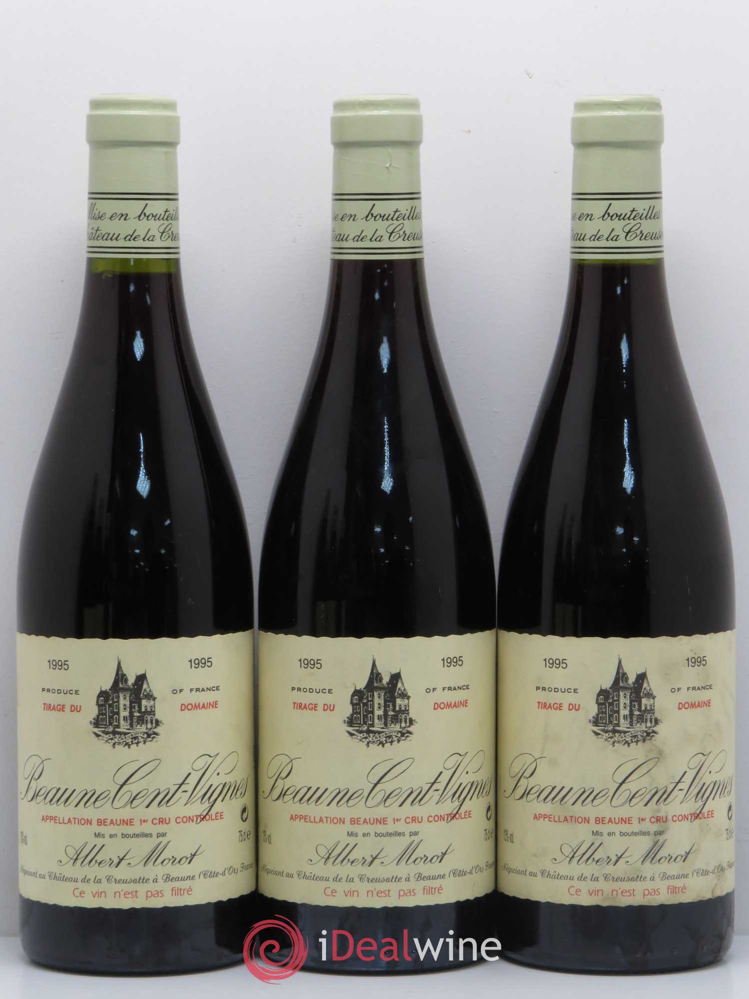 Beaune 1er Cru Cent Vignes Albert Morot 1995 - Posten von 6 Flaschen - 1