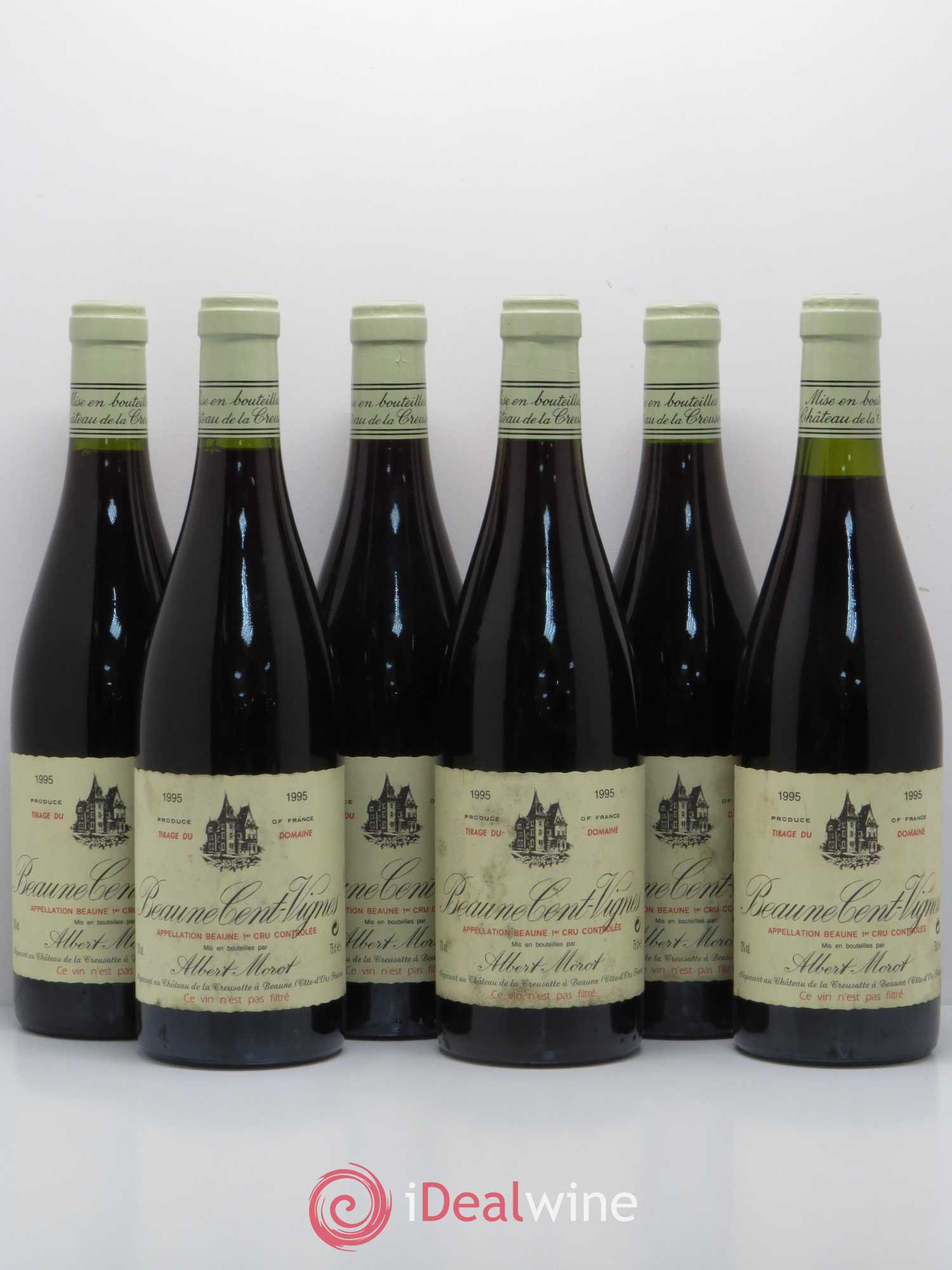 Beaune 1er Cru Cent Vignes Albert Morot 1995 - Posten von 6 Flaschen - 0