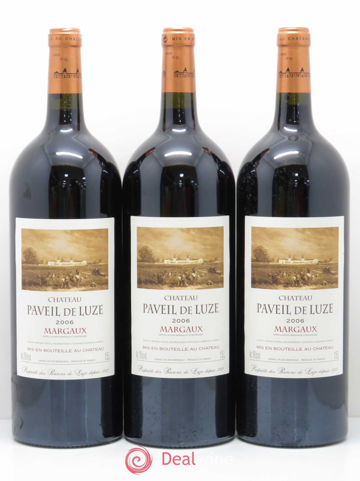 Château Paveil de Luze Cru Bourgeois 2006 - Lot de 3 magnums - 0