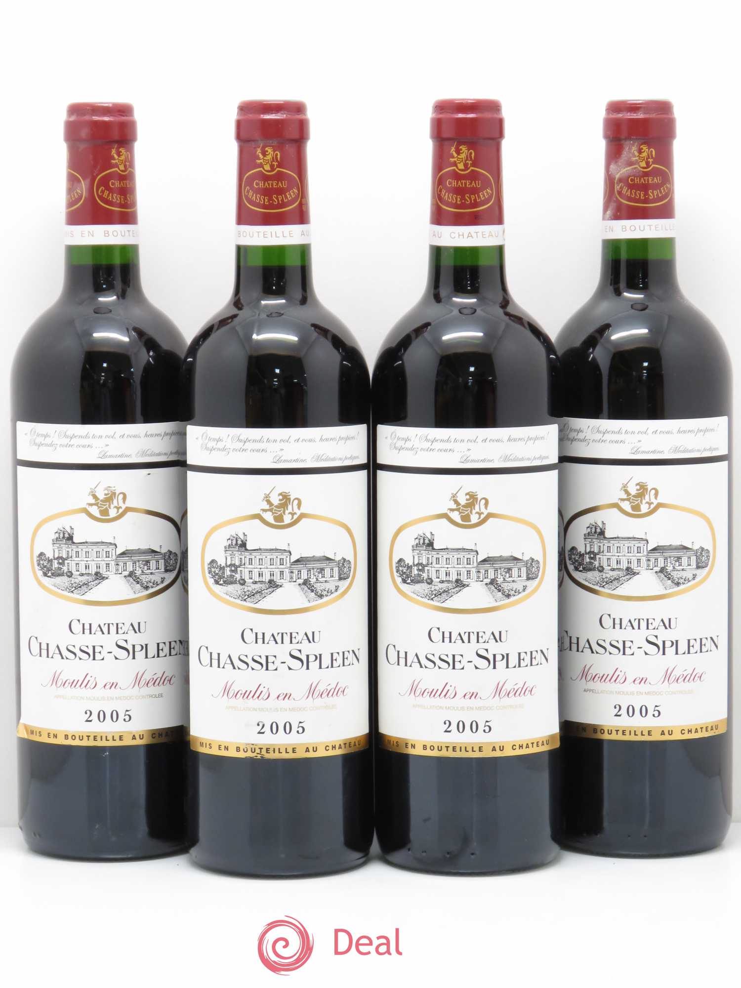 Château Chasse Spleen 2005 - Lot de 4 bouteilles - 0