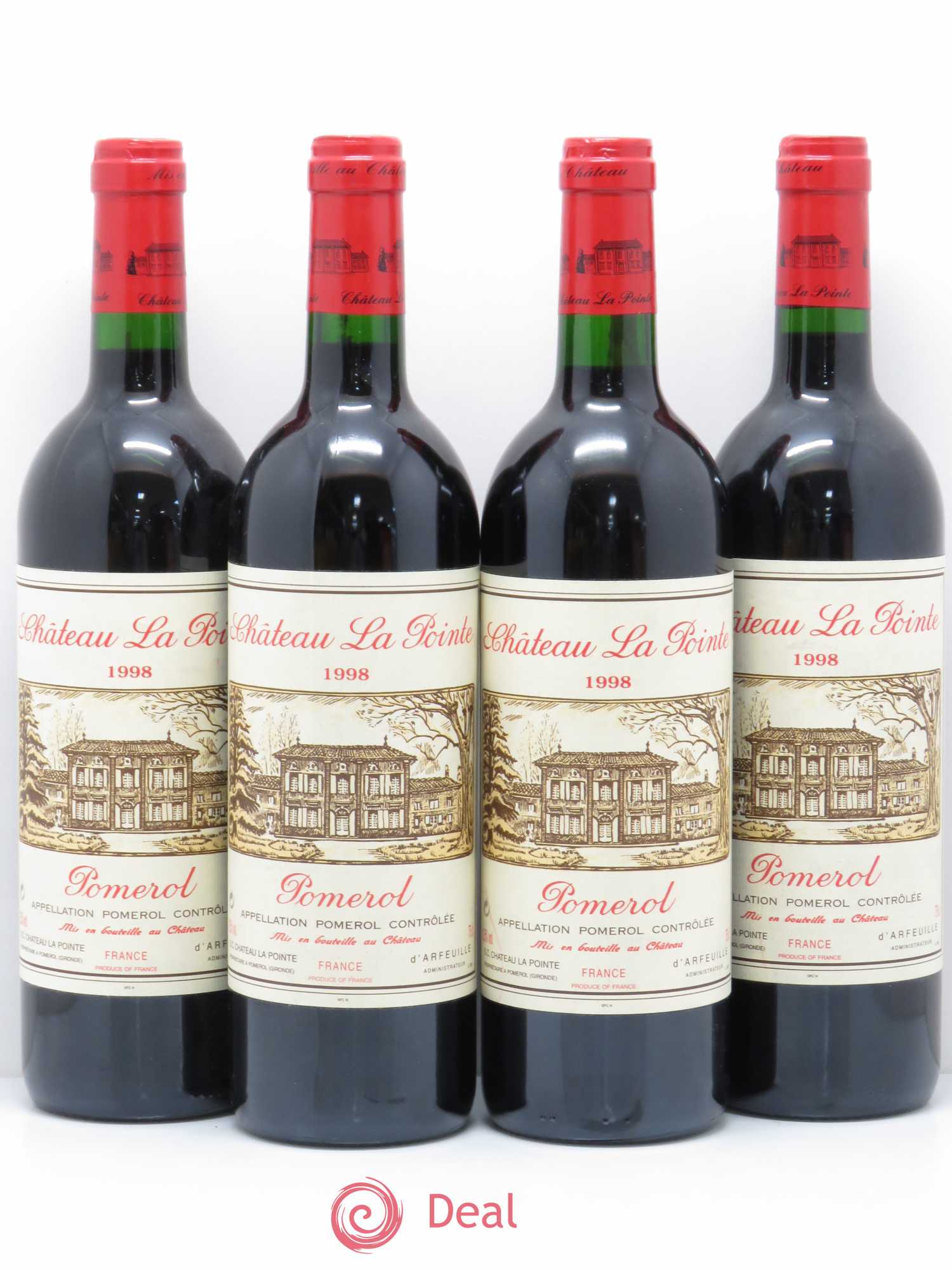 Château la Pointe 1998 - Lot de 4 bouteilles - 0