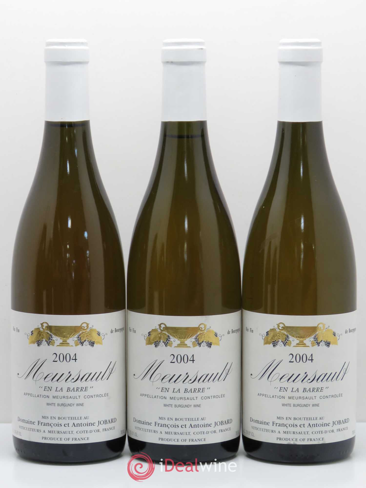 Meursault François et Antoine Jobard (Domaine) En la barre 2004 - Posten von 3 Flaschen - 0