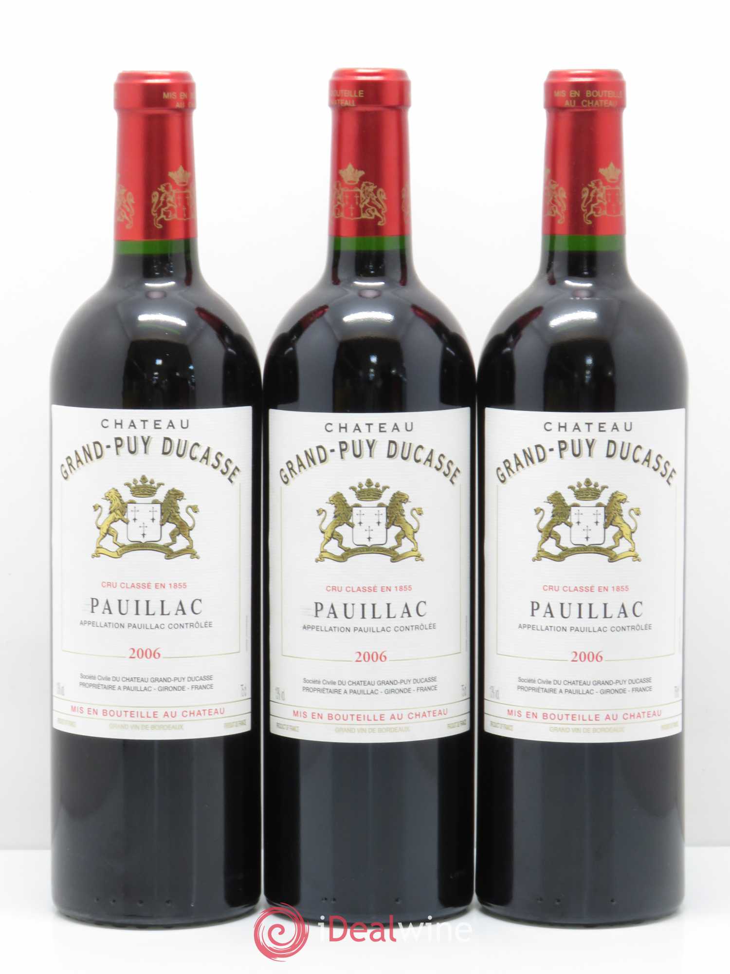 Château Grand Puy Ducasse 5ème Grand Cru Classé 2006 - Lot de 3 bouteilles - 0