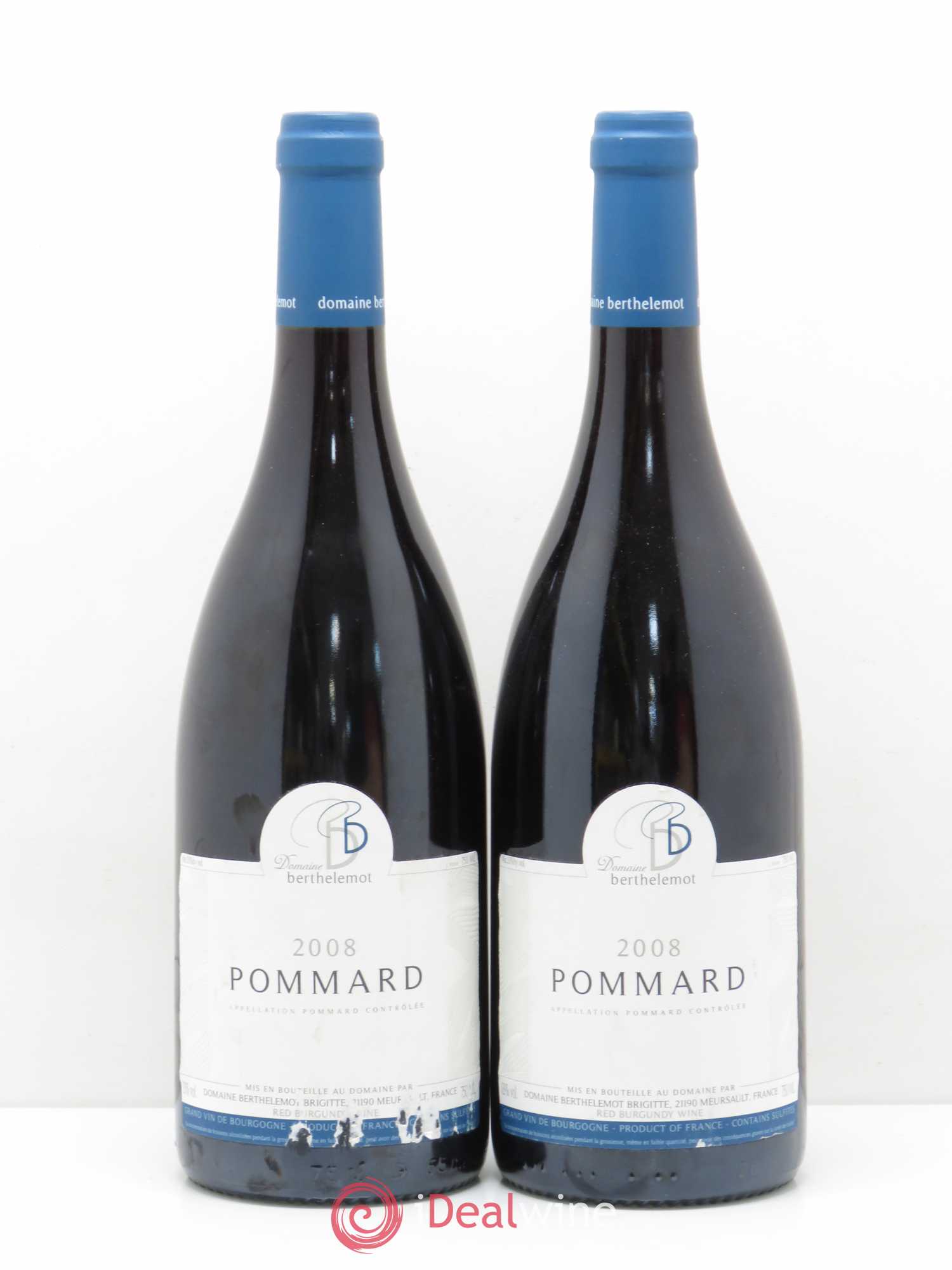 Pommard Berthelemot 2008 - Lot de 2 bouteilles - 0