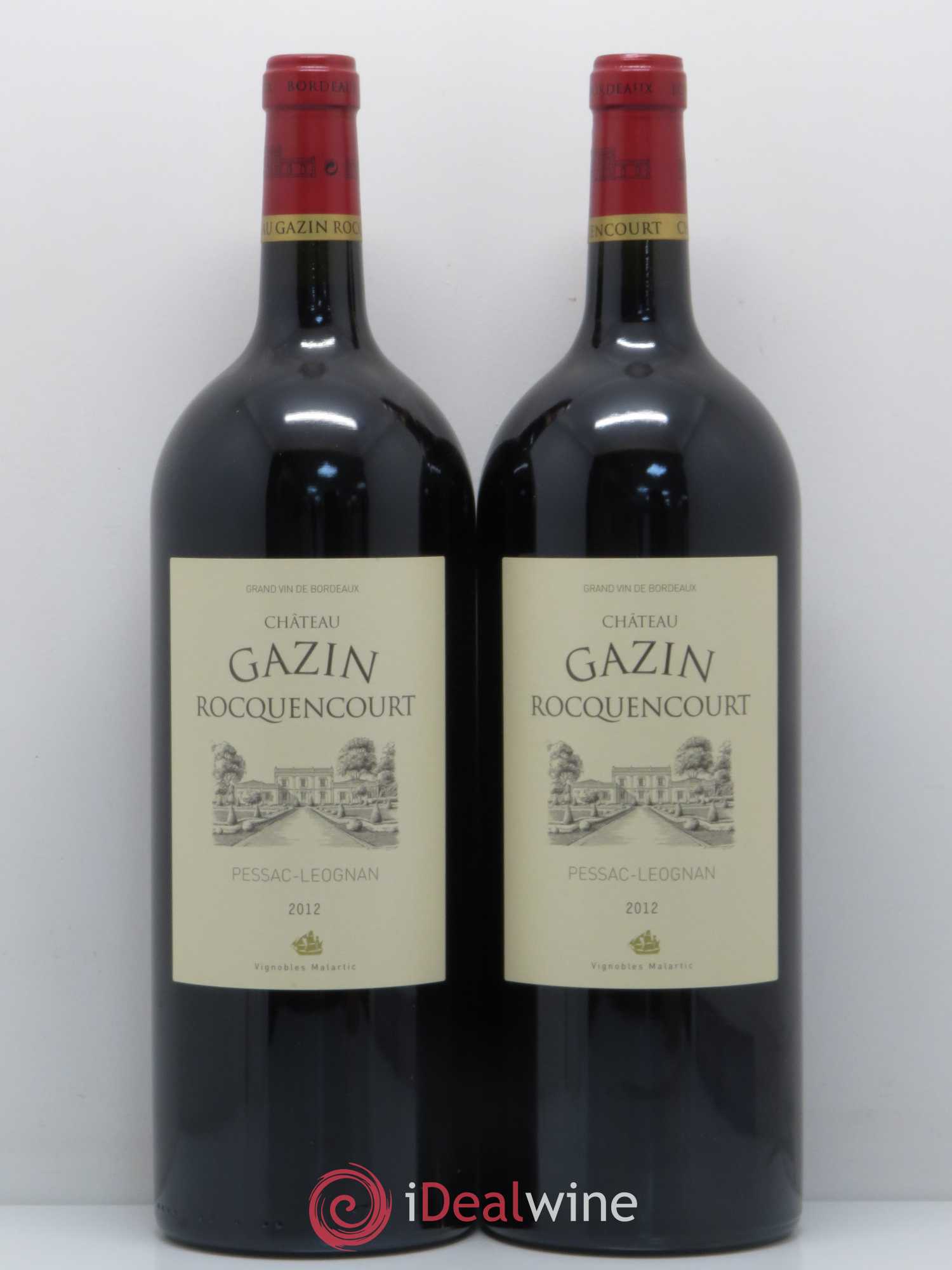 Pessac-Léognan Château Gazin Rocquencourt 2012 - Lot de 2 magnums - 0