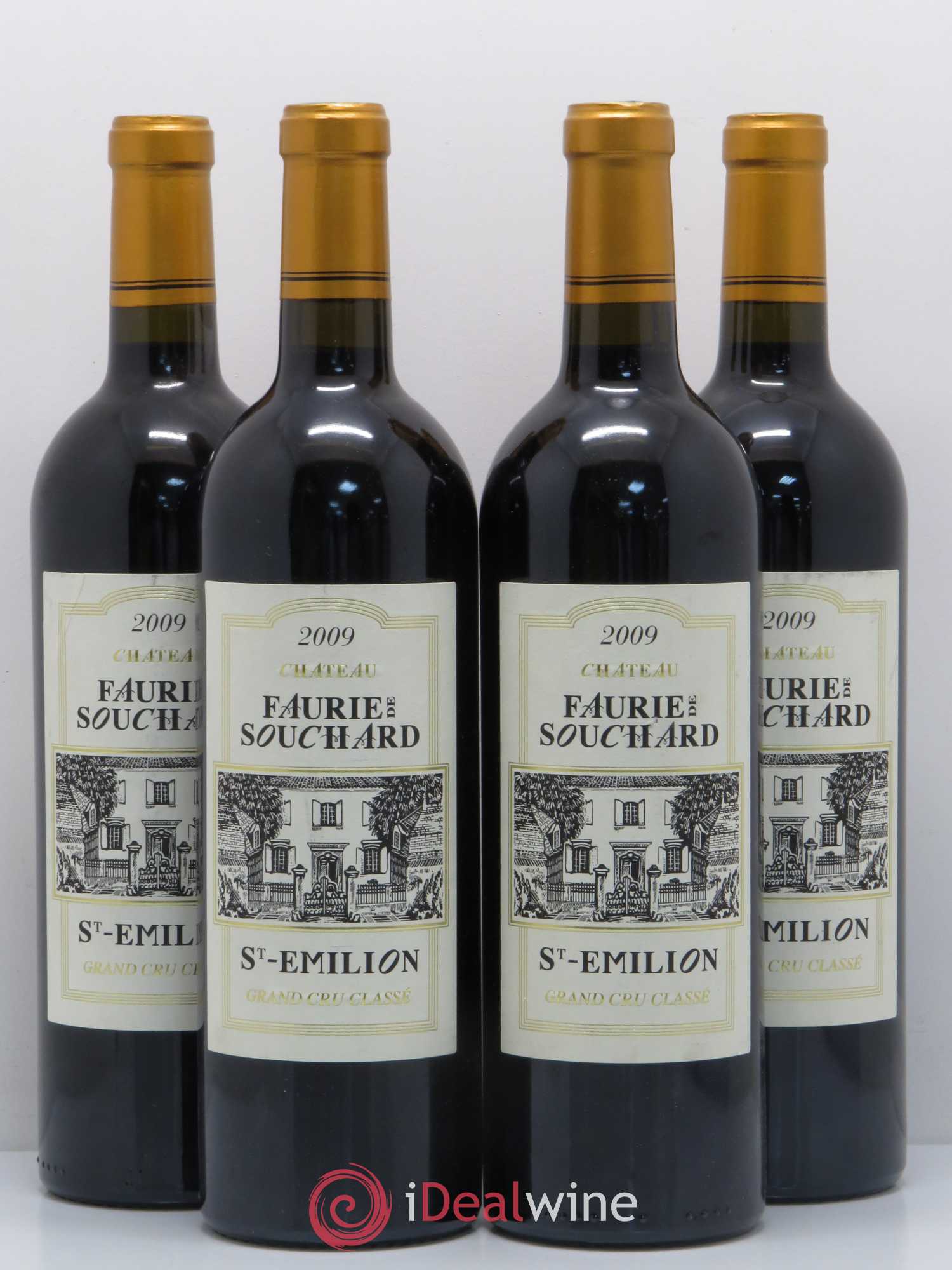 Château Faurie de Souchard Grand Cru Classé 2009 - Lot de 4 bouteilles - 0