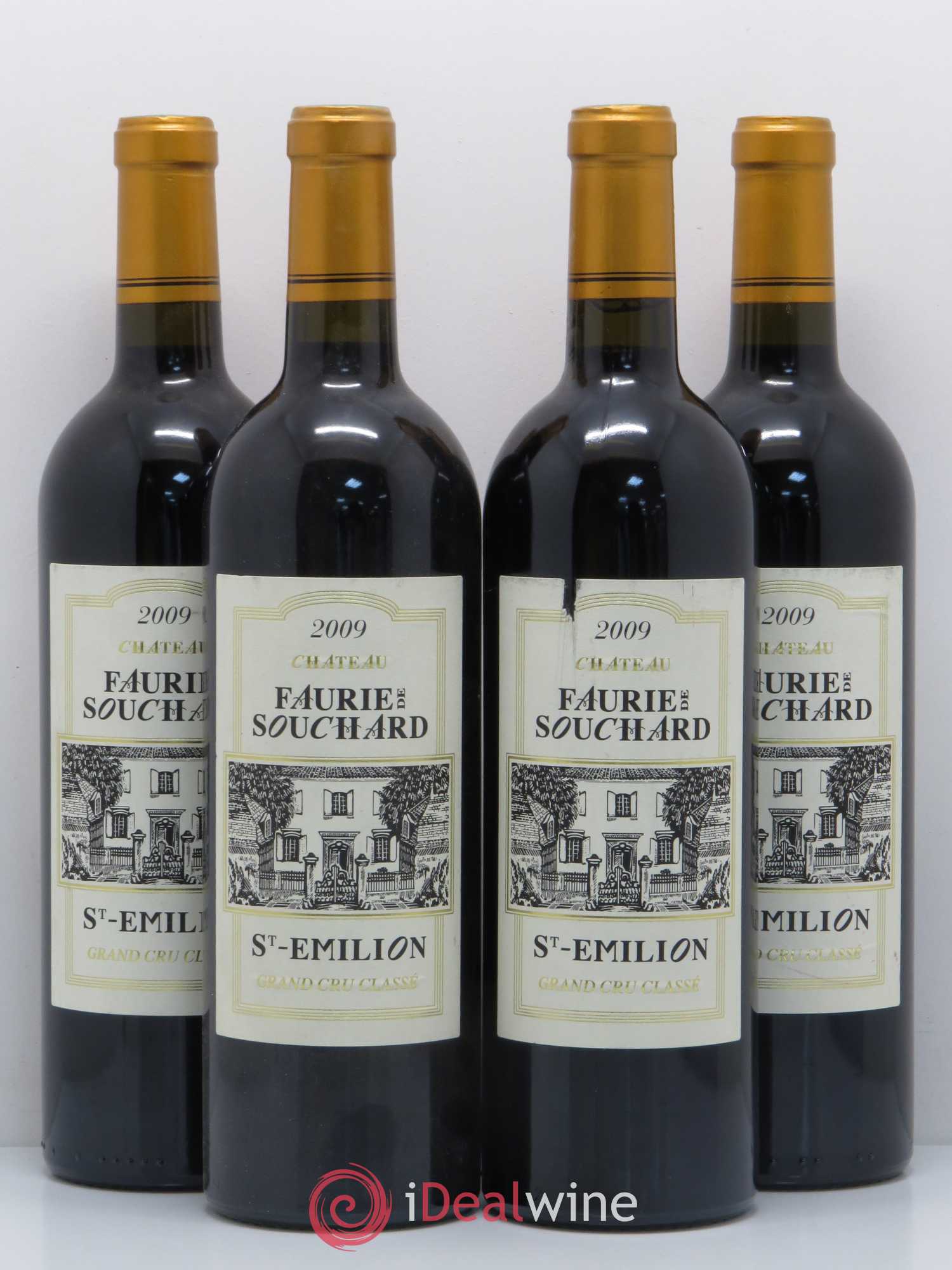 Château Faurie de Souchard Grand Cru Classé 2009 - Lot de 4 bouteilles - 0