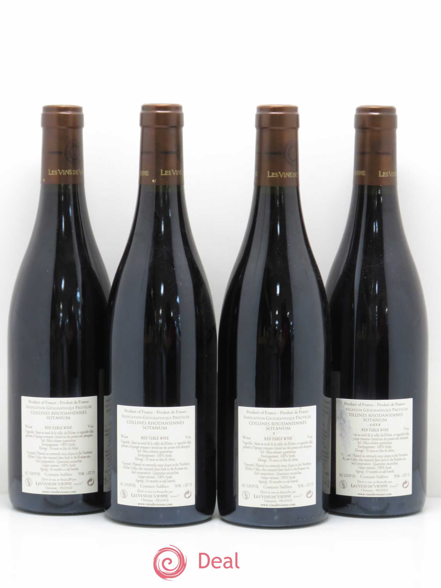 Collines Rhodaniennes Sotanum Les Vins de Vienne 2012 - Lot de 4 bouteilles - 1