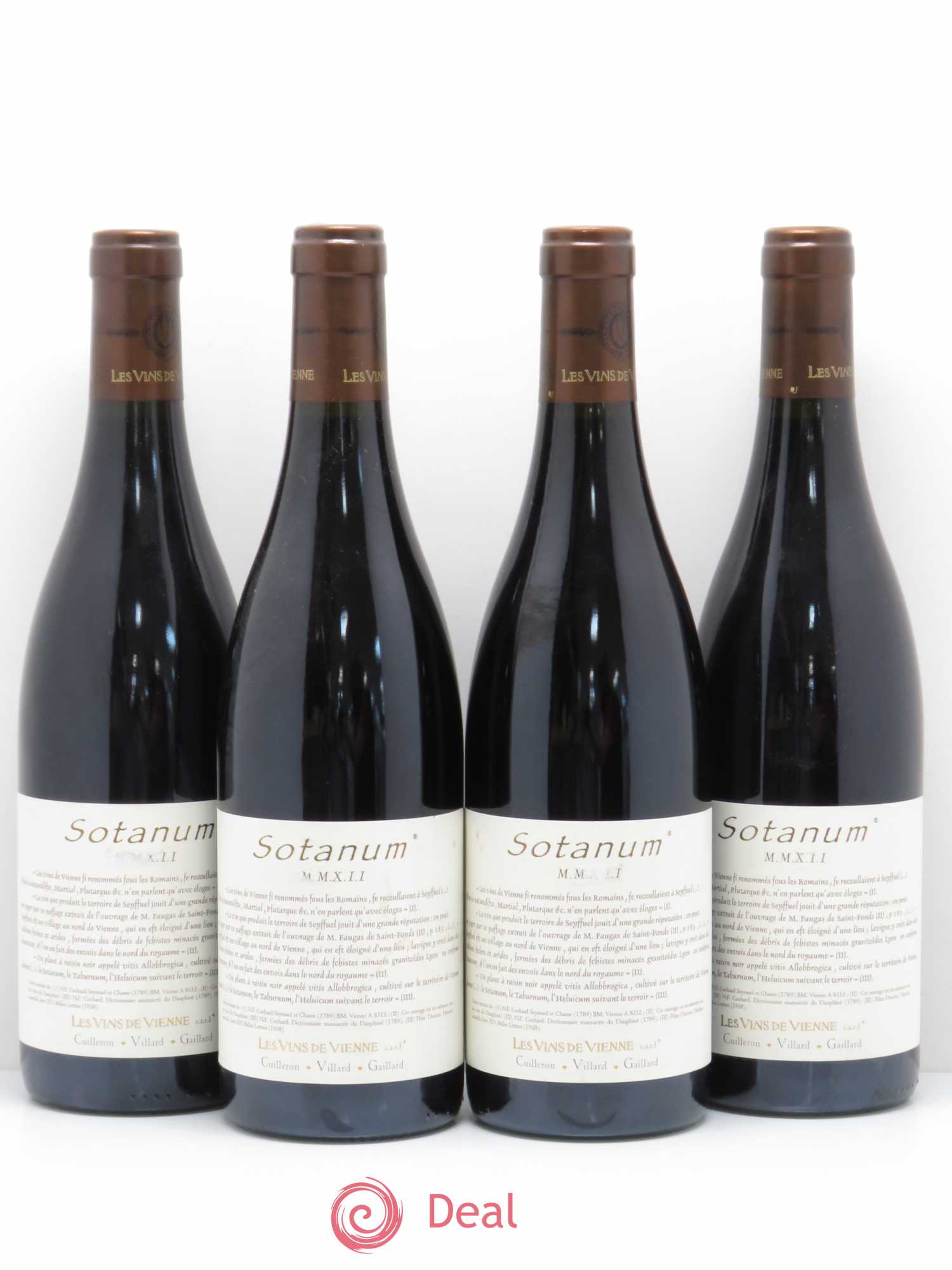 Collines Rhodaniennes Sotanum Les Vins de Vienne 2012 - Lot de 4 bouteilles - 0