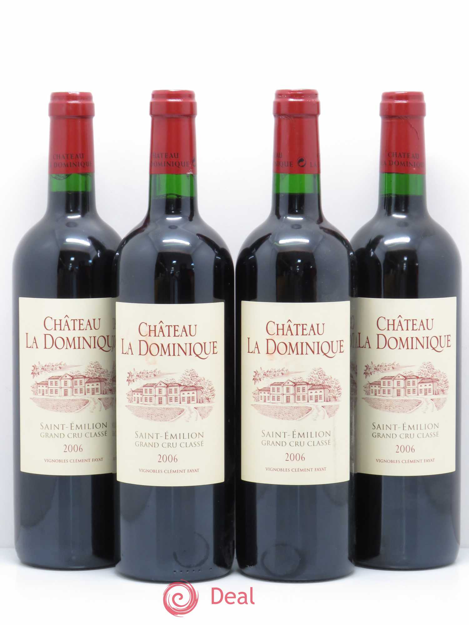 Château la Dominique Grand Cru Classé 2006 - Lot de 4 bouteilles - 0