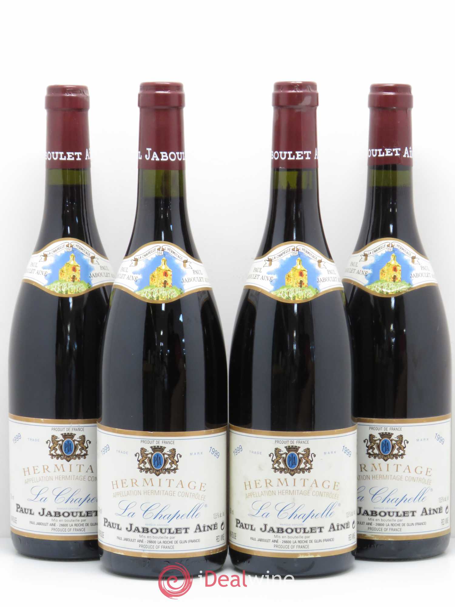 Hermitage La Chapelle Paul Jaboulet Ainé 1999 - Lot de 4 bouteilles - 0