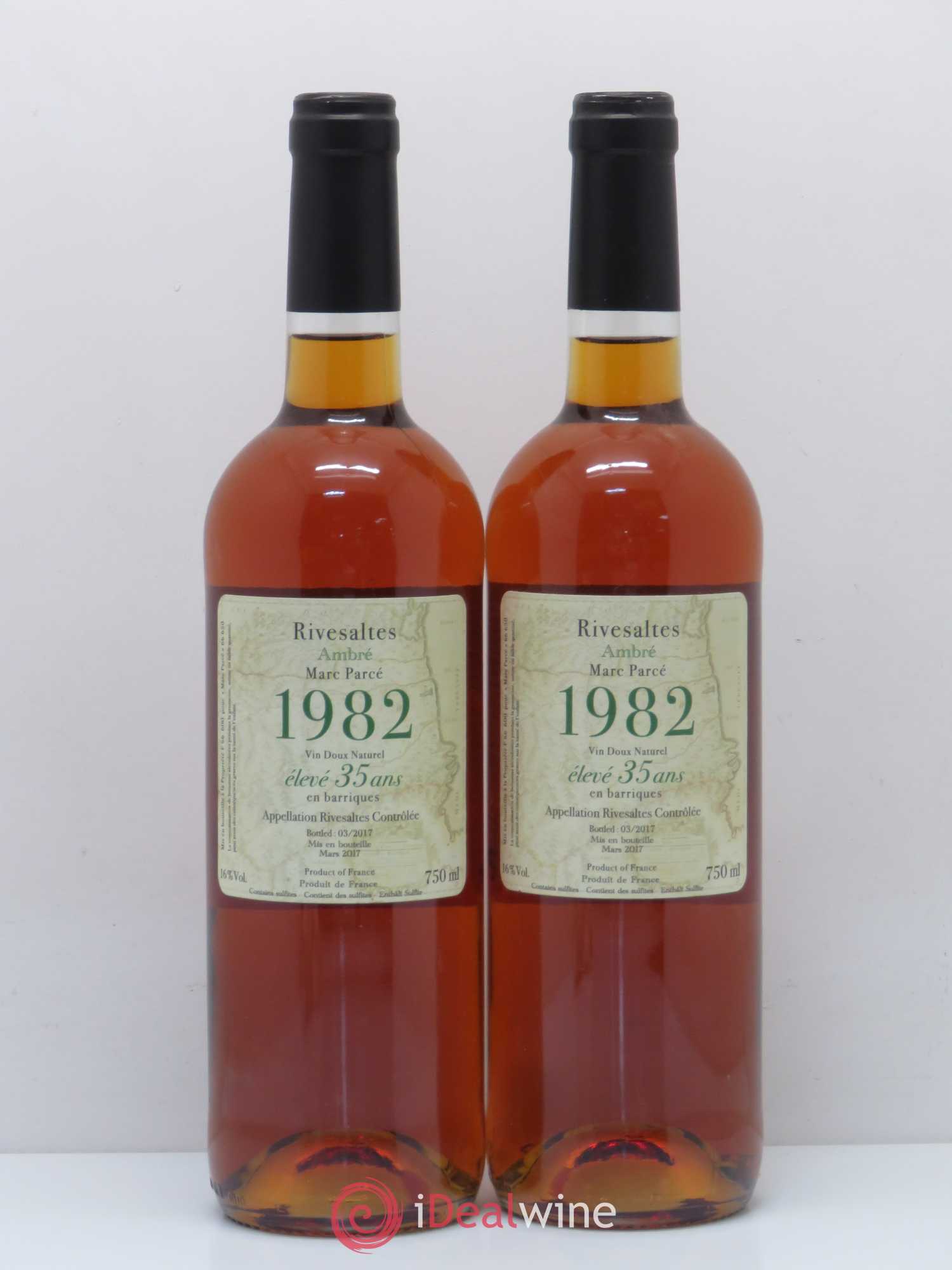 Rivesaltes Marc Parcé 1982 - Lot of 2 bottles - 0