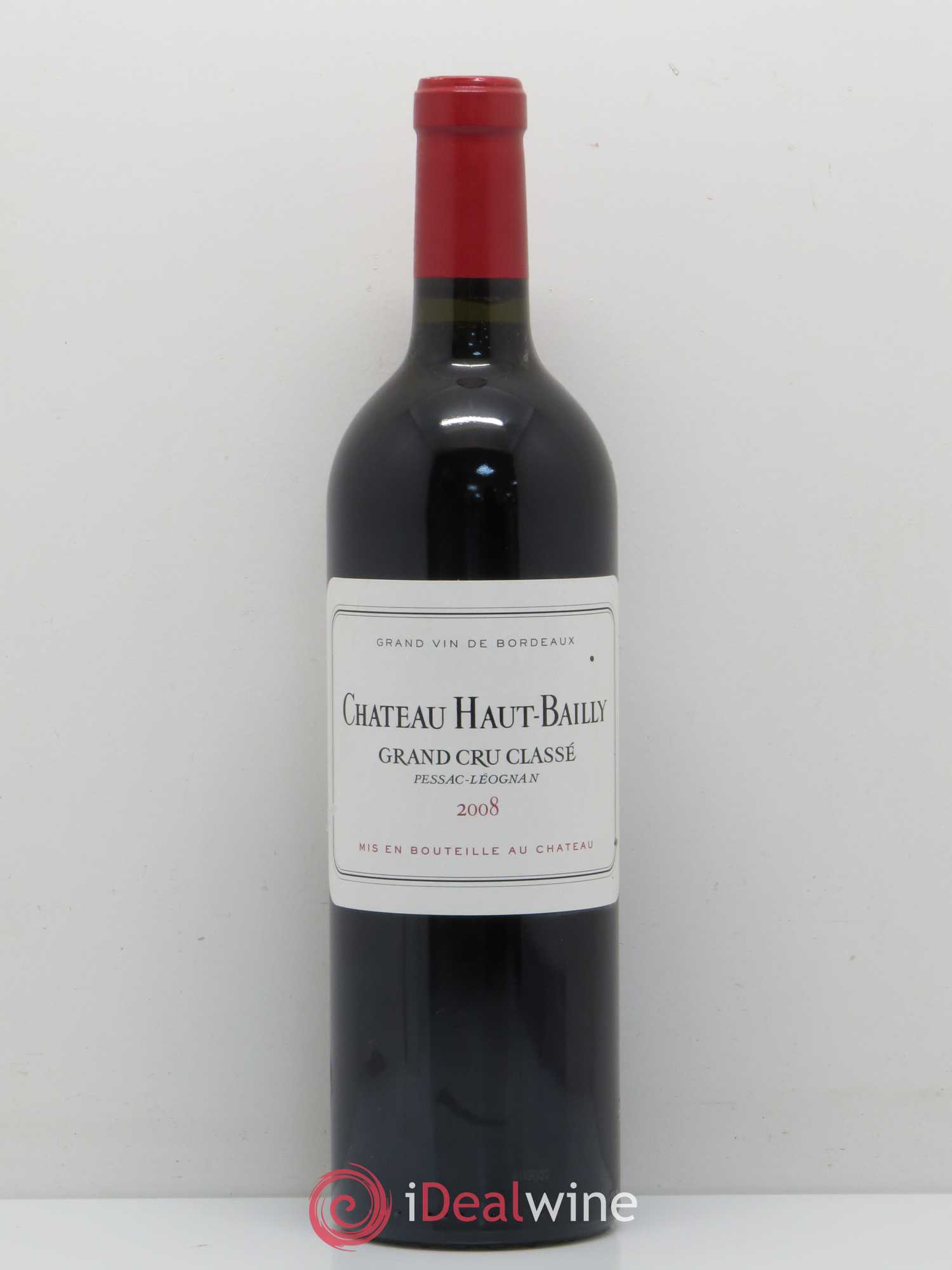 Château Haut-Bailly Cru Classé de Graves 2008 - Lot de 1 bouteille - 0