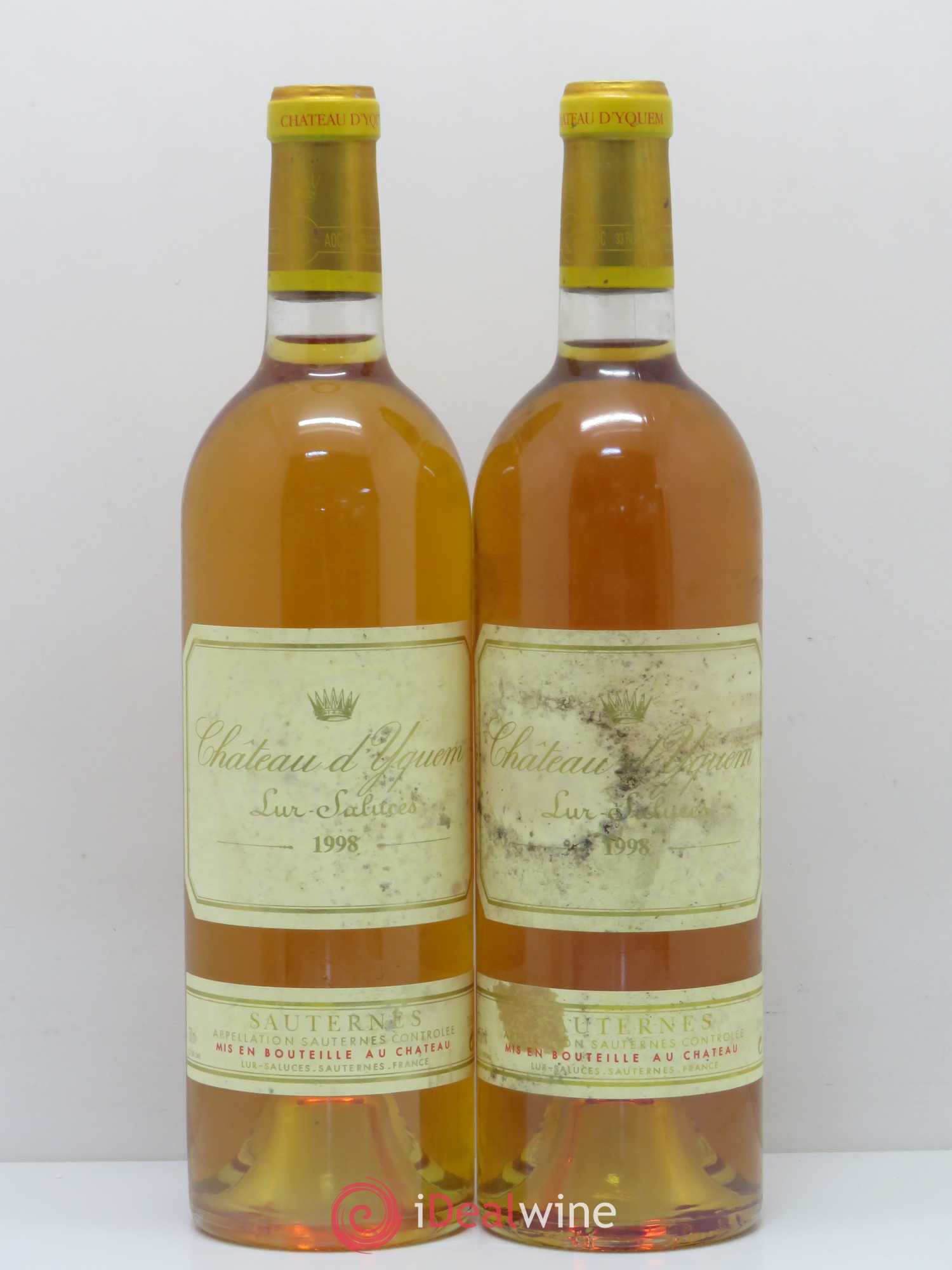 Château d' Yquem 1er Cru Classé Supérieur 1998 - Lotto di 2 bottiglie - 0