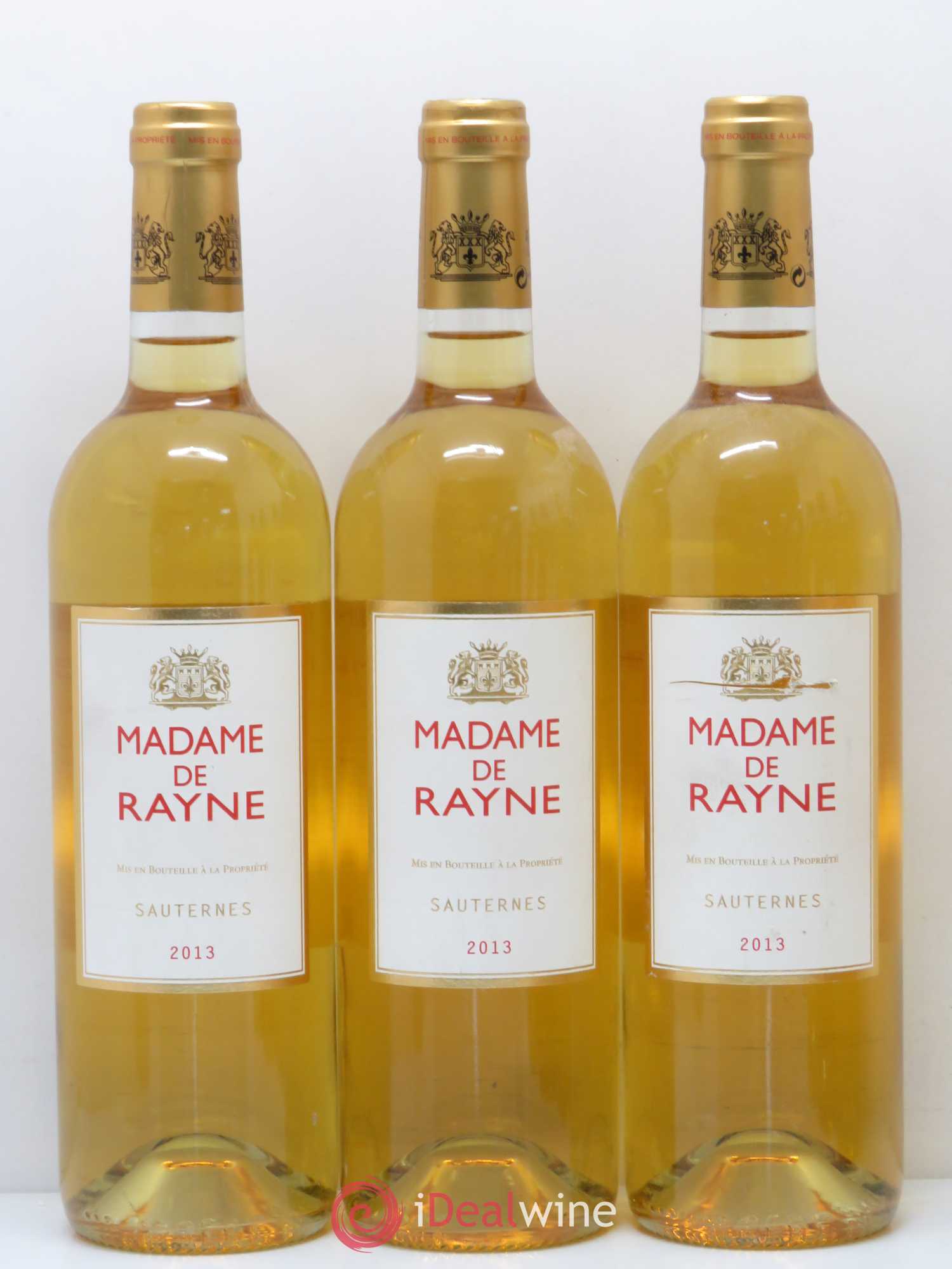 Sauternes Madame de Rayne du Chateau de Rayne Vigneau 2013 - Lot de 6 bouteilles - 1