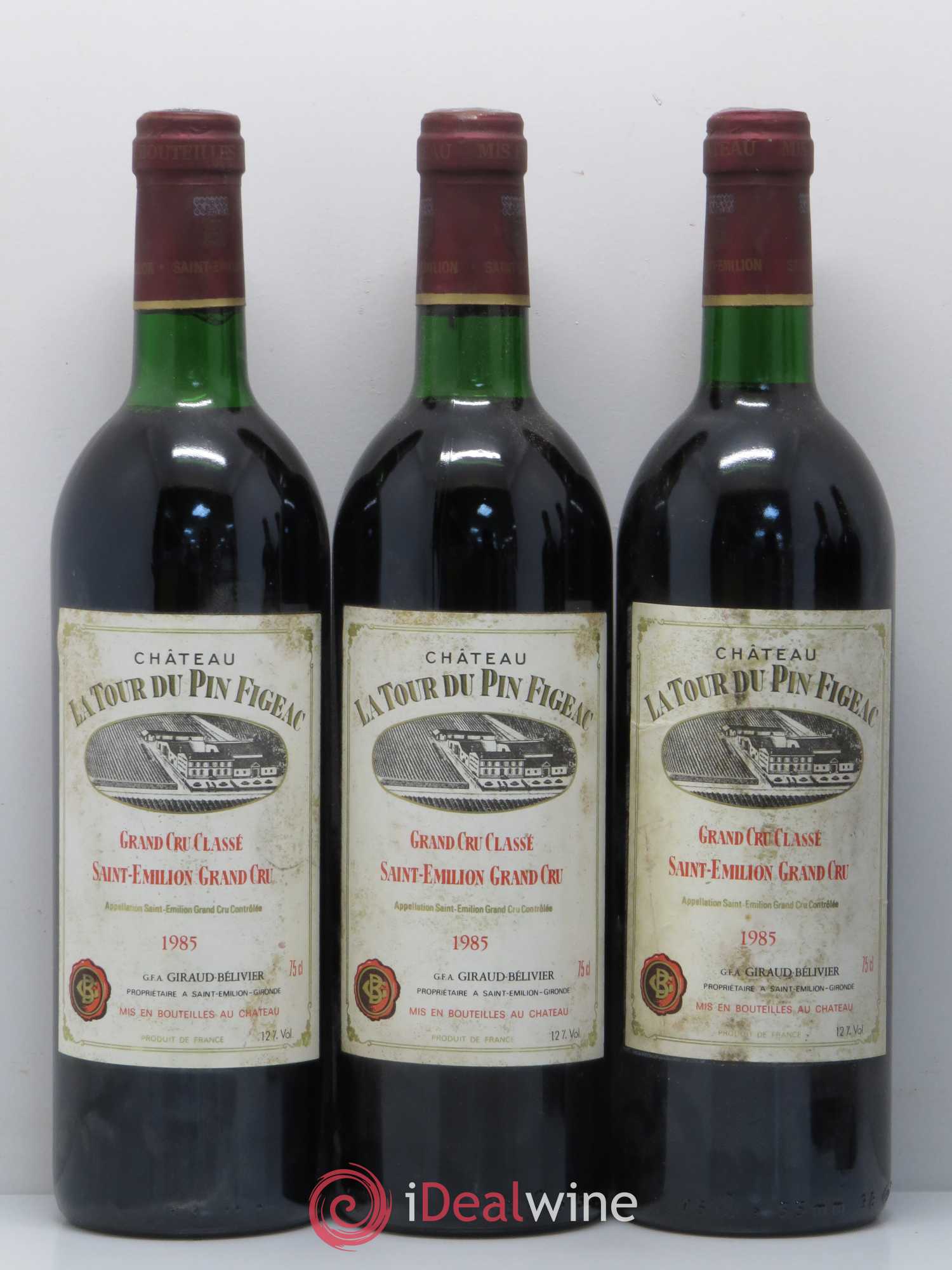 Château la Tour du Pin Figeac 1985 - Lot de 5 bouteilles - 1