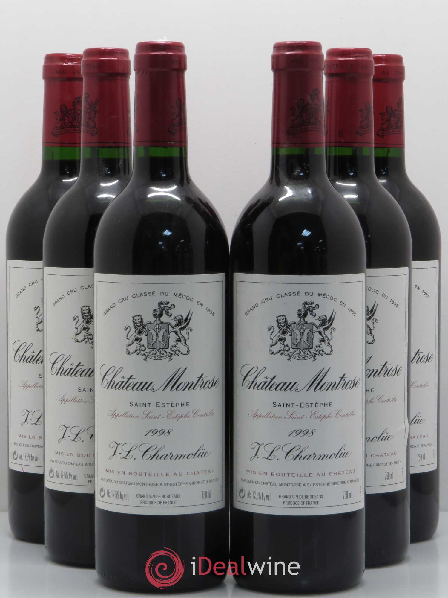 Château Montrose 2ème Grand Cru Classé 1998 - Lot de 6 bouteilles - 0