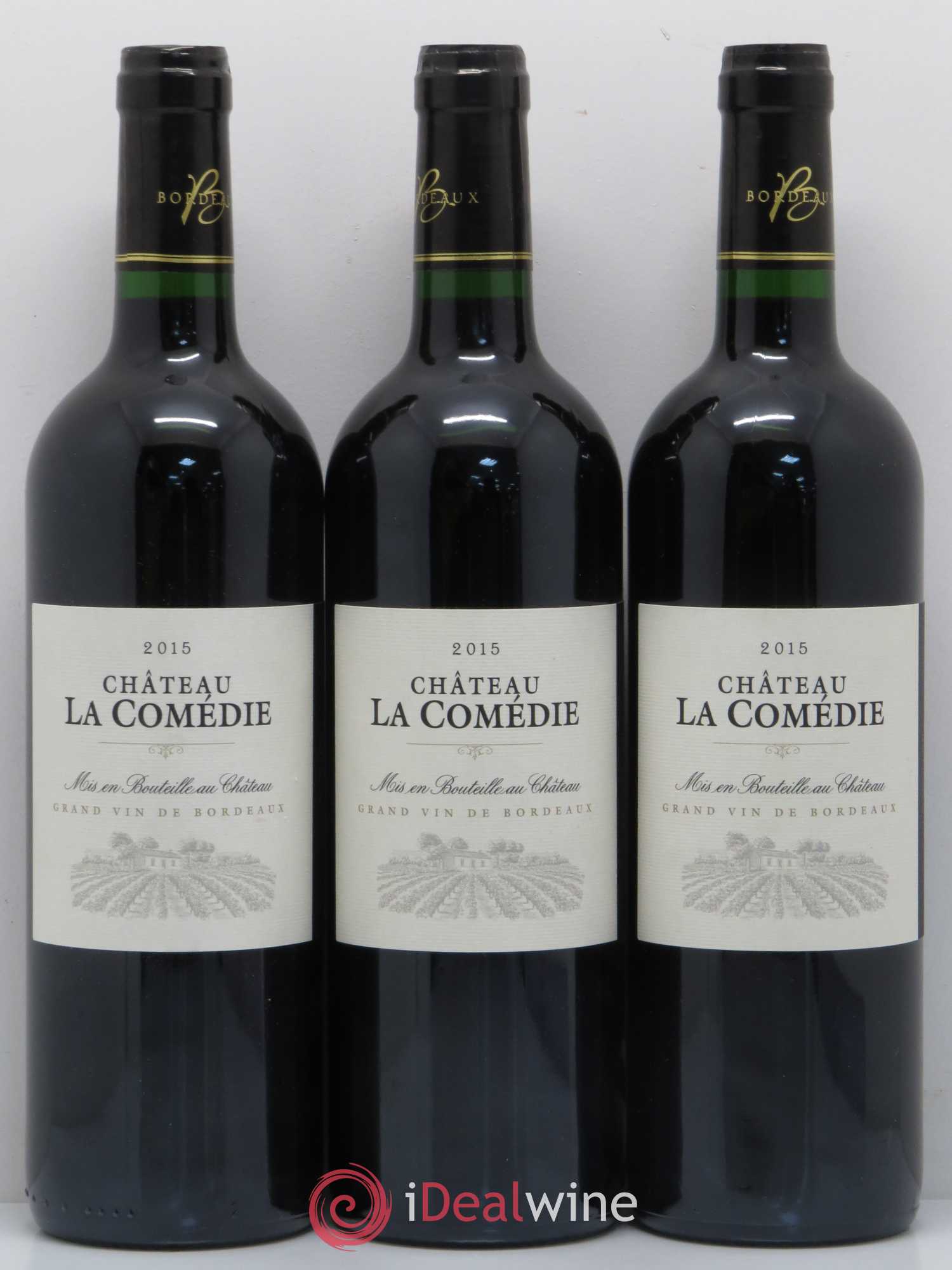 Castillon-Côtes-de-Bordeaux (Côtes-de-Castillon) Château La Comedie (sans prix de réserve) 2015 - Lot de 6 bouteilles - 2