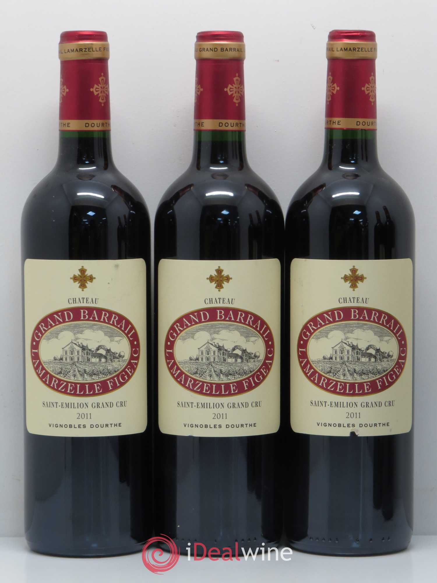 Château Grand Barrail Lamarzelle Figeac Grand Cru Classé 2011 - Lot de 5 bouteilles - 1