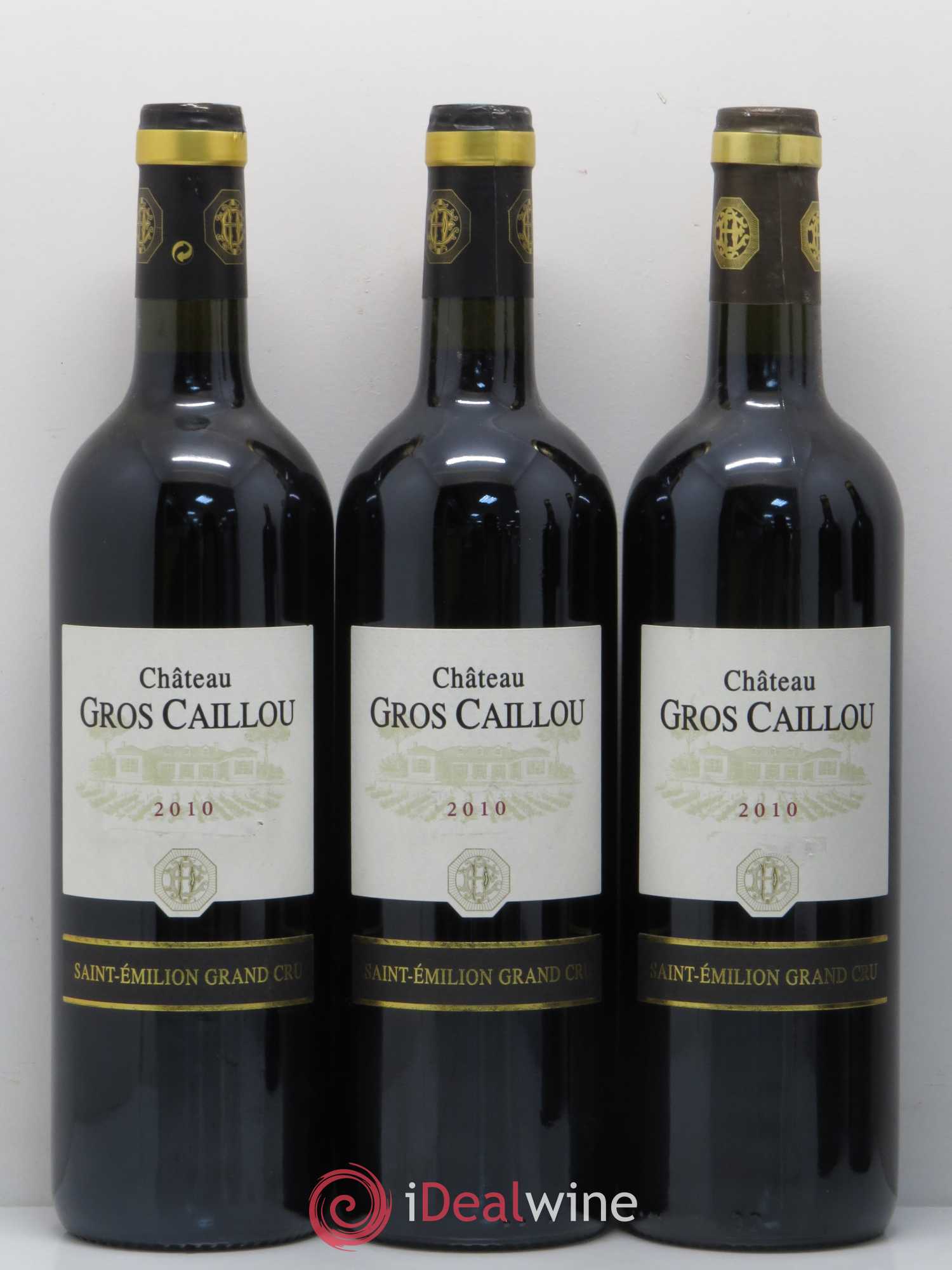 Saint-Émilion Château Gros Caillou 2010 - Lot of 5 bottles - 1