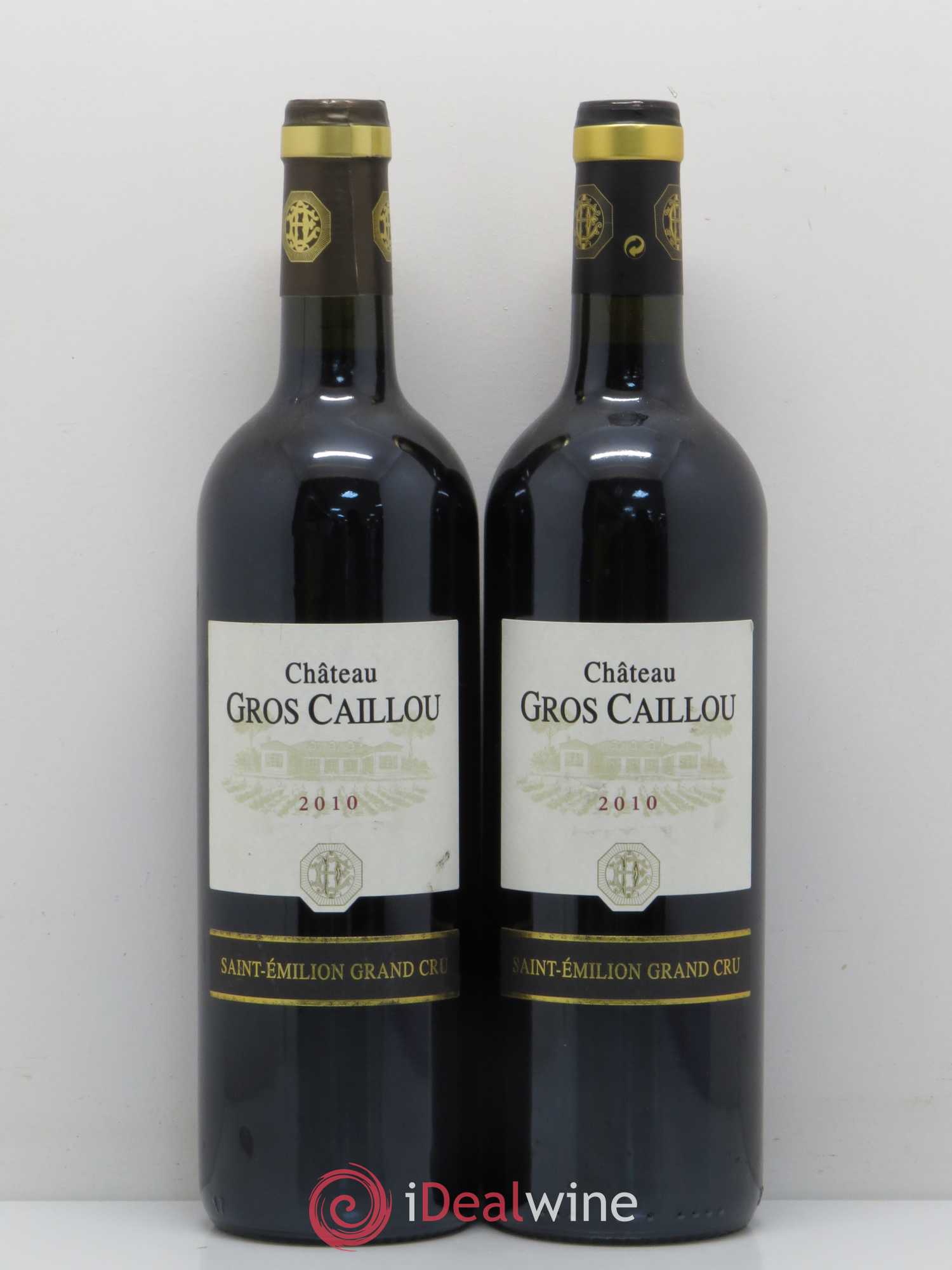 Saint-Émilion Château Gros Caillou 2010 - Lot of 5 bottles - 2