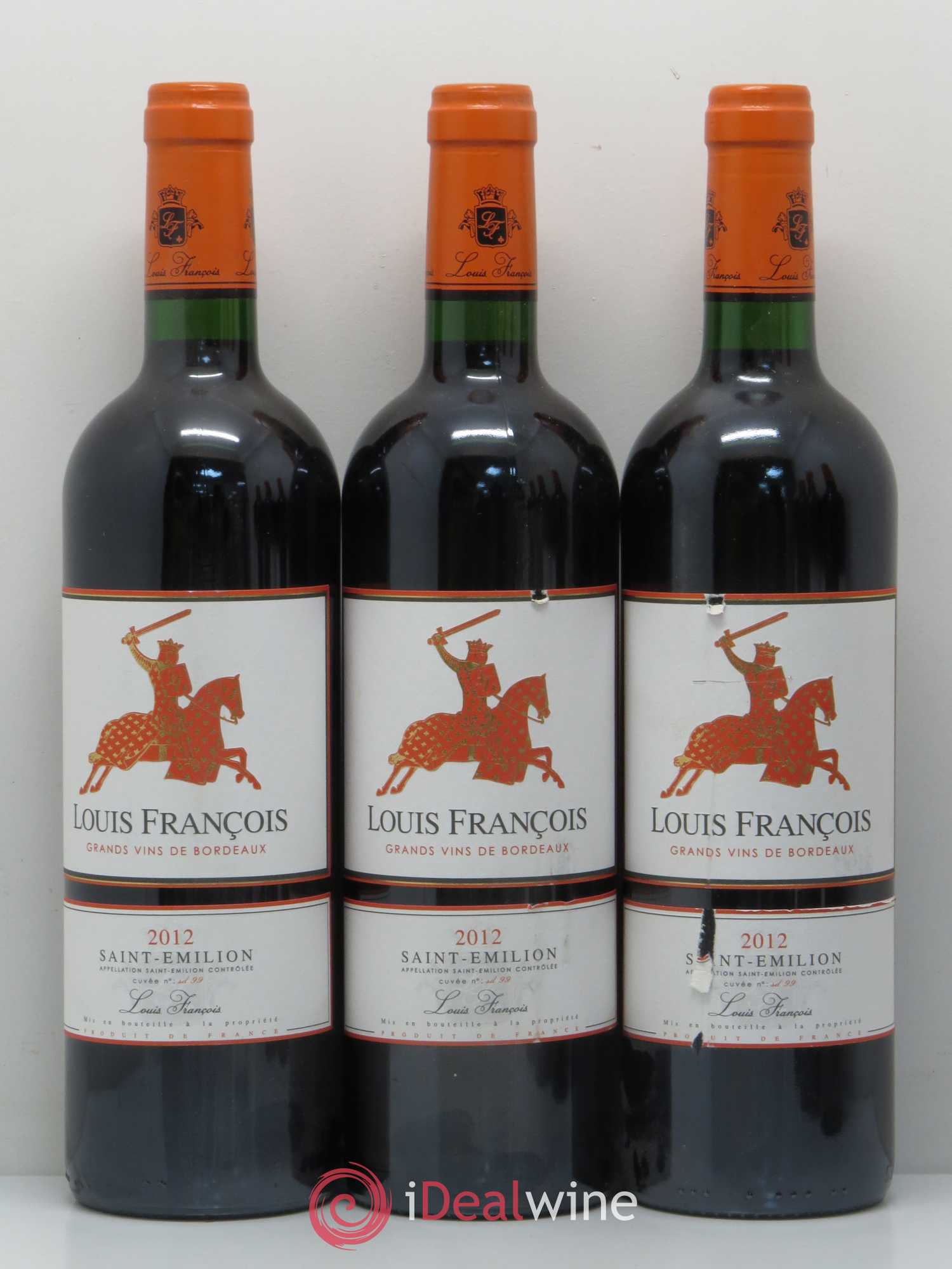 Saint-Émilion Domaine Louis François (sans prix de réserve) 2012 - Posten von 6 Flaschen - 1